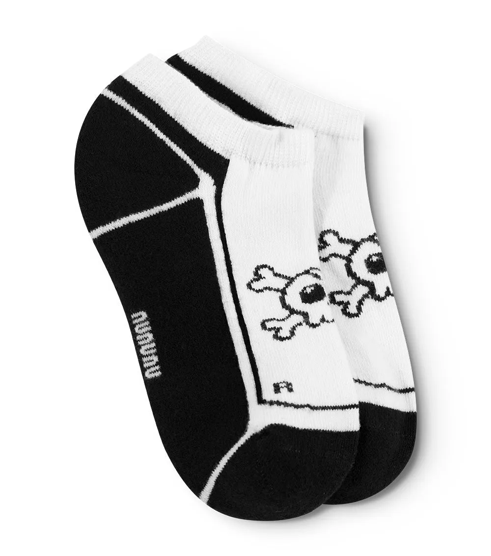 2-pack skull ankle socks