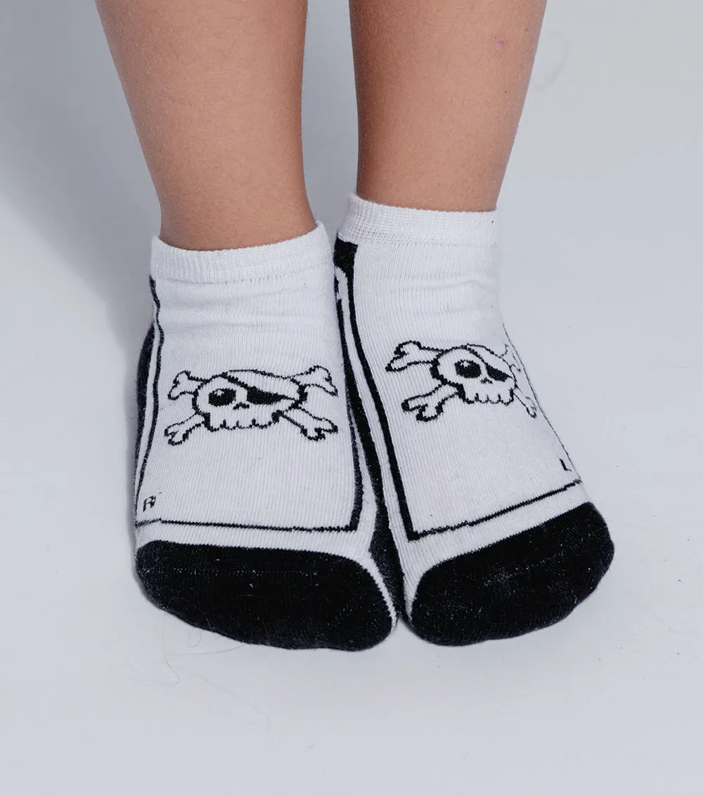 2-pack skull ankle socks