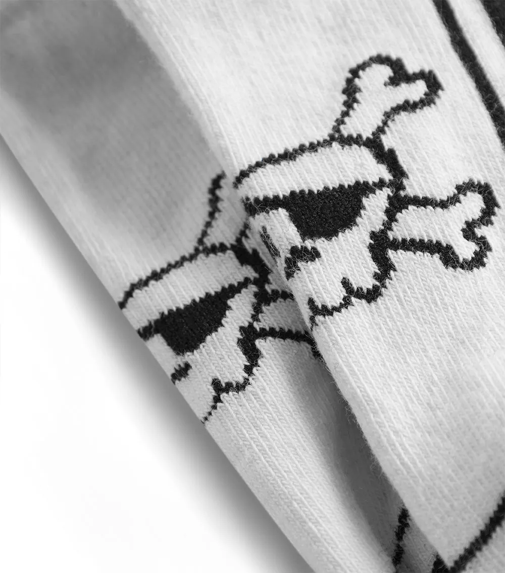 2-pack skull ankle socks