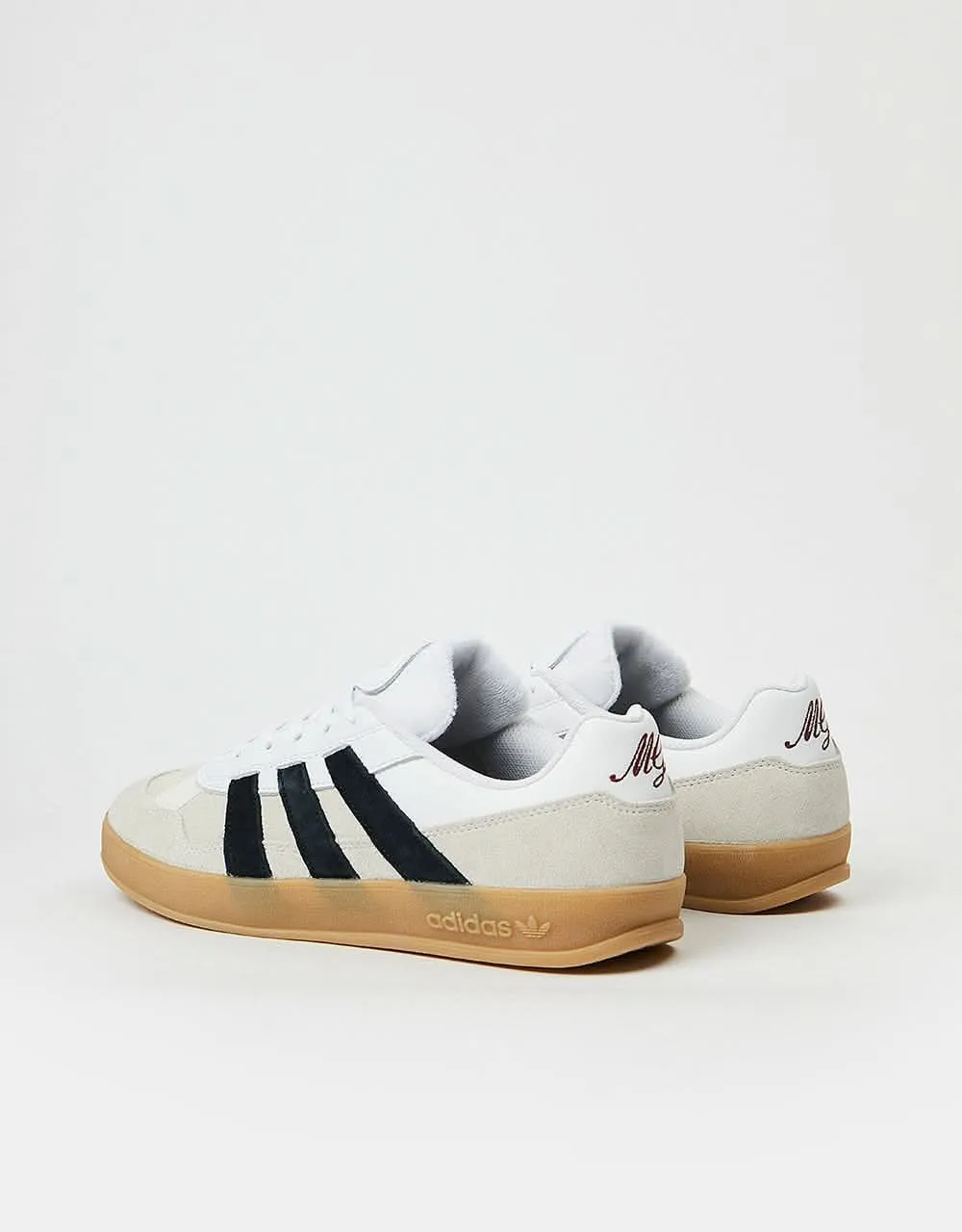 adidas Aloha Super Skate Shoes - White/Core Black/Gum