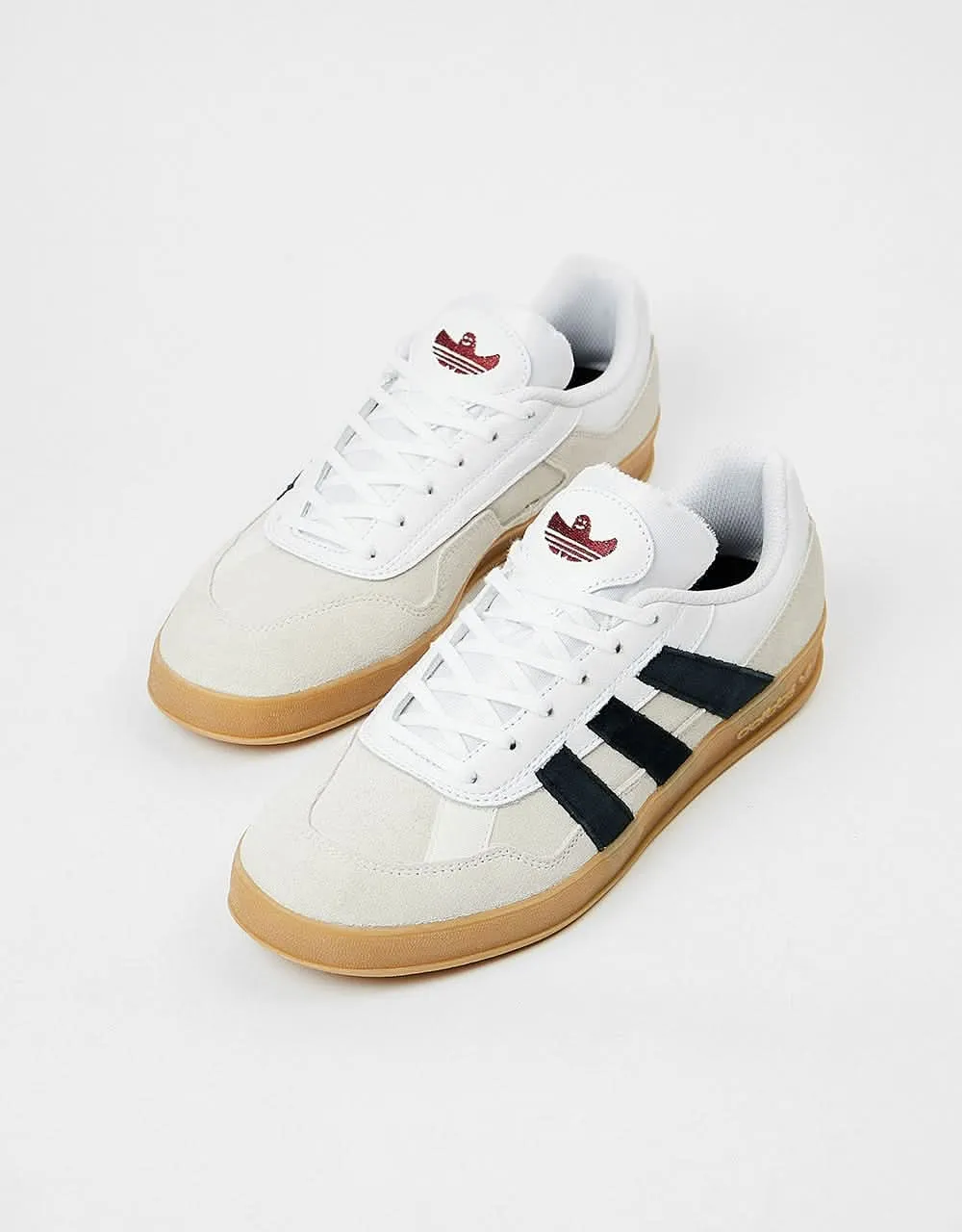 adidas Aloha Super Skate Shoes - White/Core Black/Gum