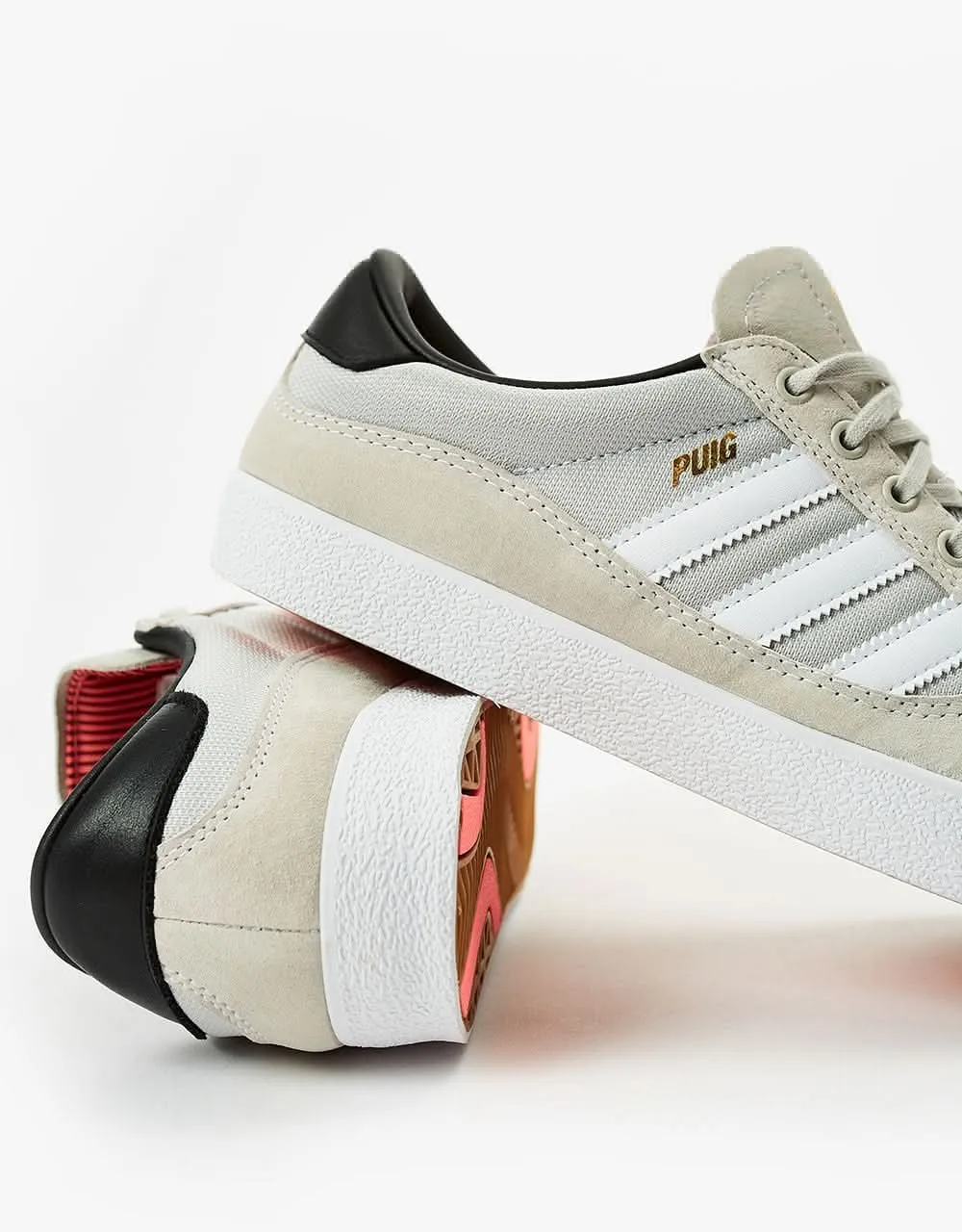 adidas Puig Indoor Skate Shoes - White/White/Grey