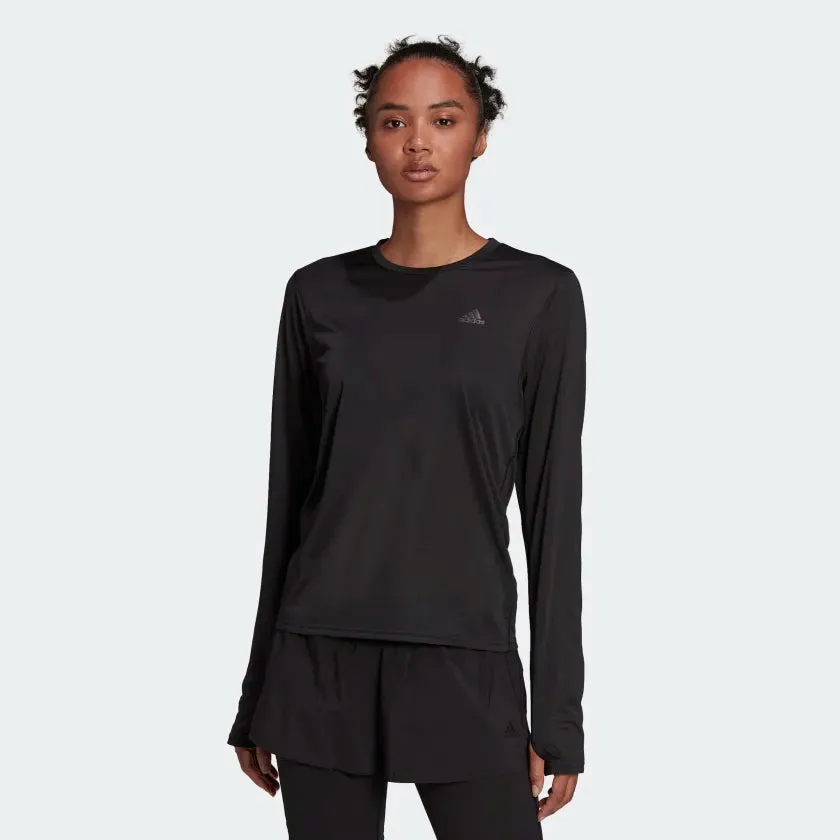 Adidas Run Icons Running Long Sleeve Womens Tee