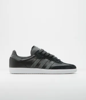 Adidas Samba ADV Shoes - Core Black / Carbon / Silver Metallic