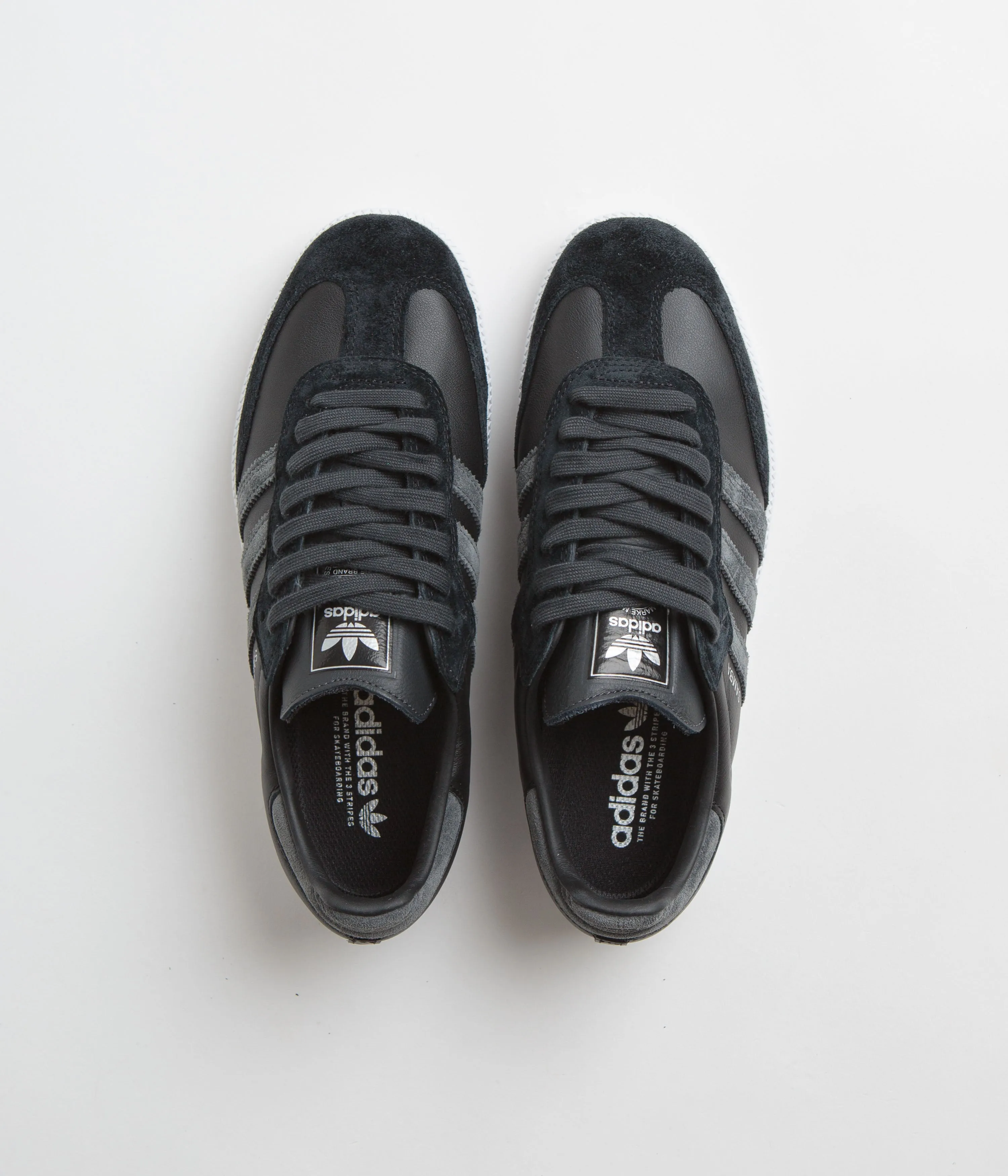 Adidas Samba ADV Shoes - Core Black / Carbon / Silver Metallic