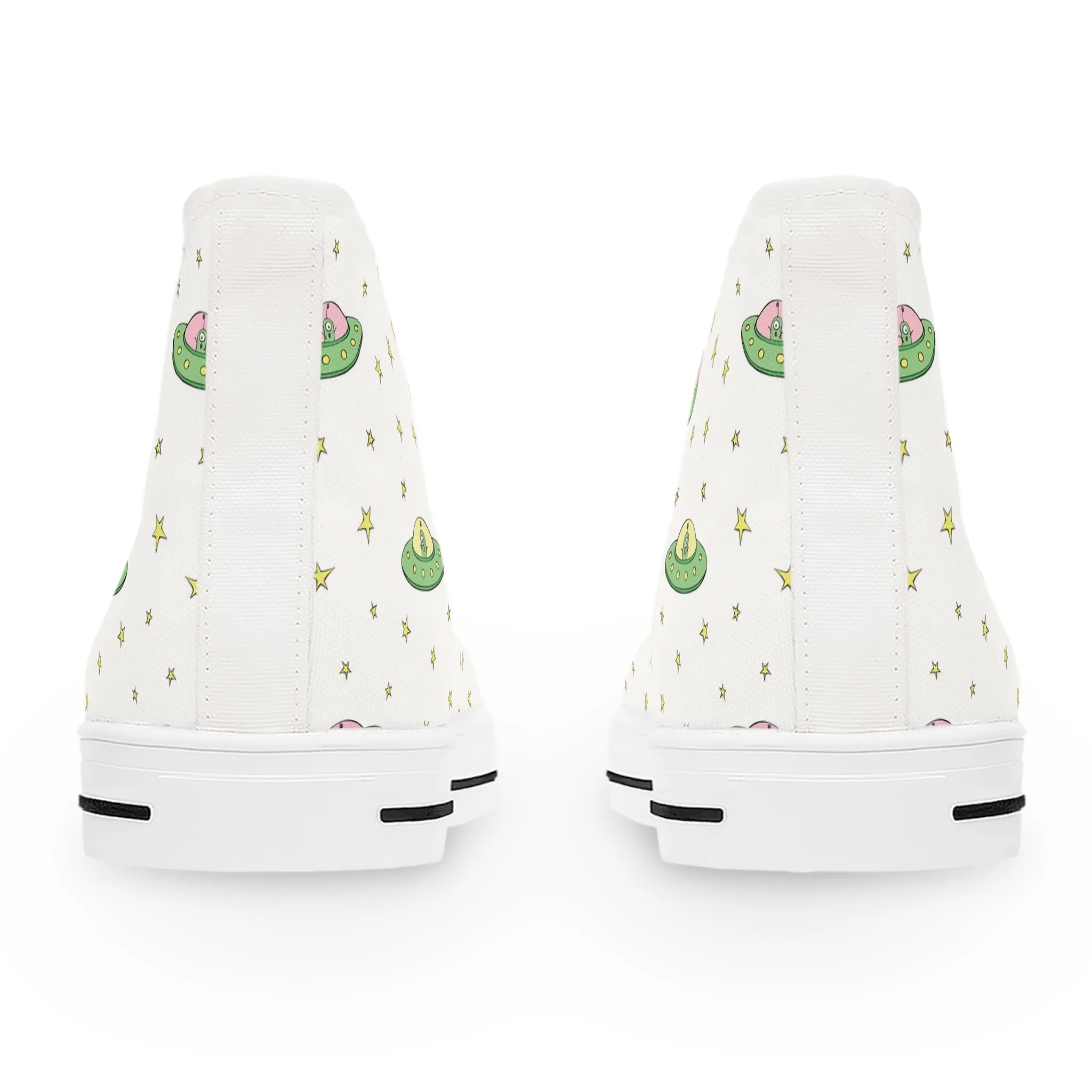 Alien Spaceship Women's High Top Sneakers