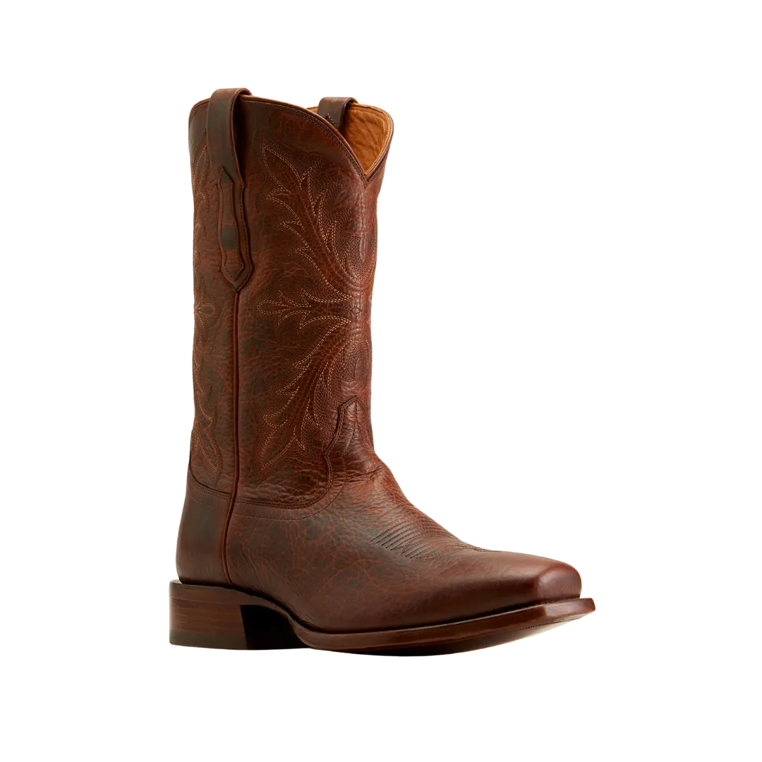 Ariat Men's Bench Stilwell Saddle Brown Bison Cowboy Boot