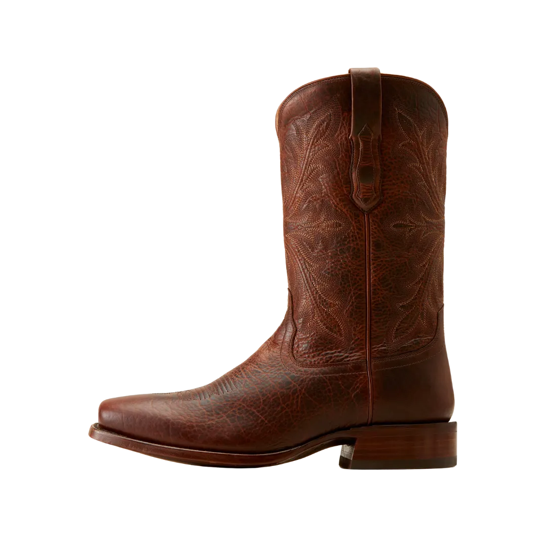 Ariat Men's Bench Stilwell Saddle Brown Bison Cowboy Boot