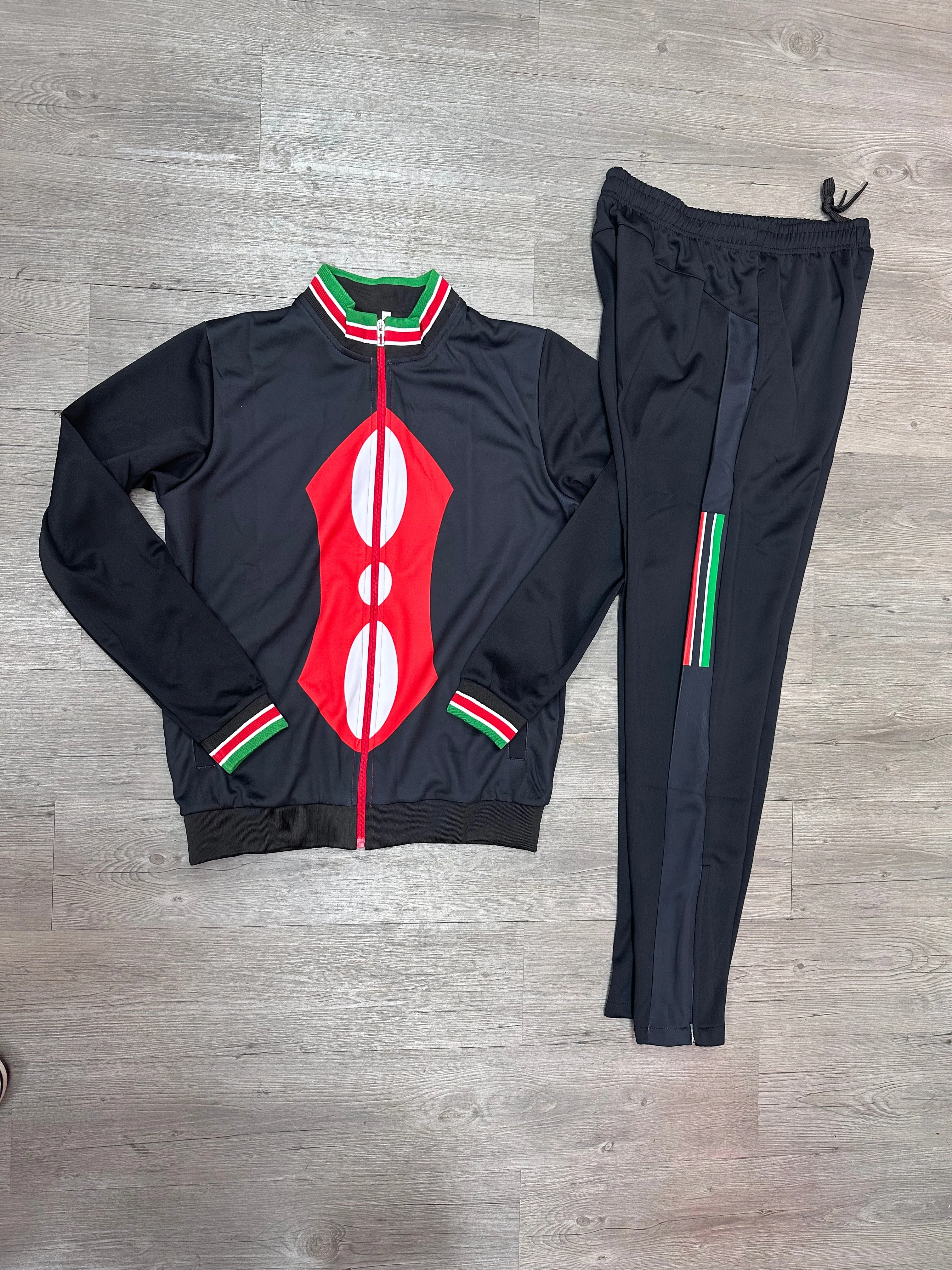 BADEQSHOP, TRACKSUITS, KENYA PRINT.