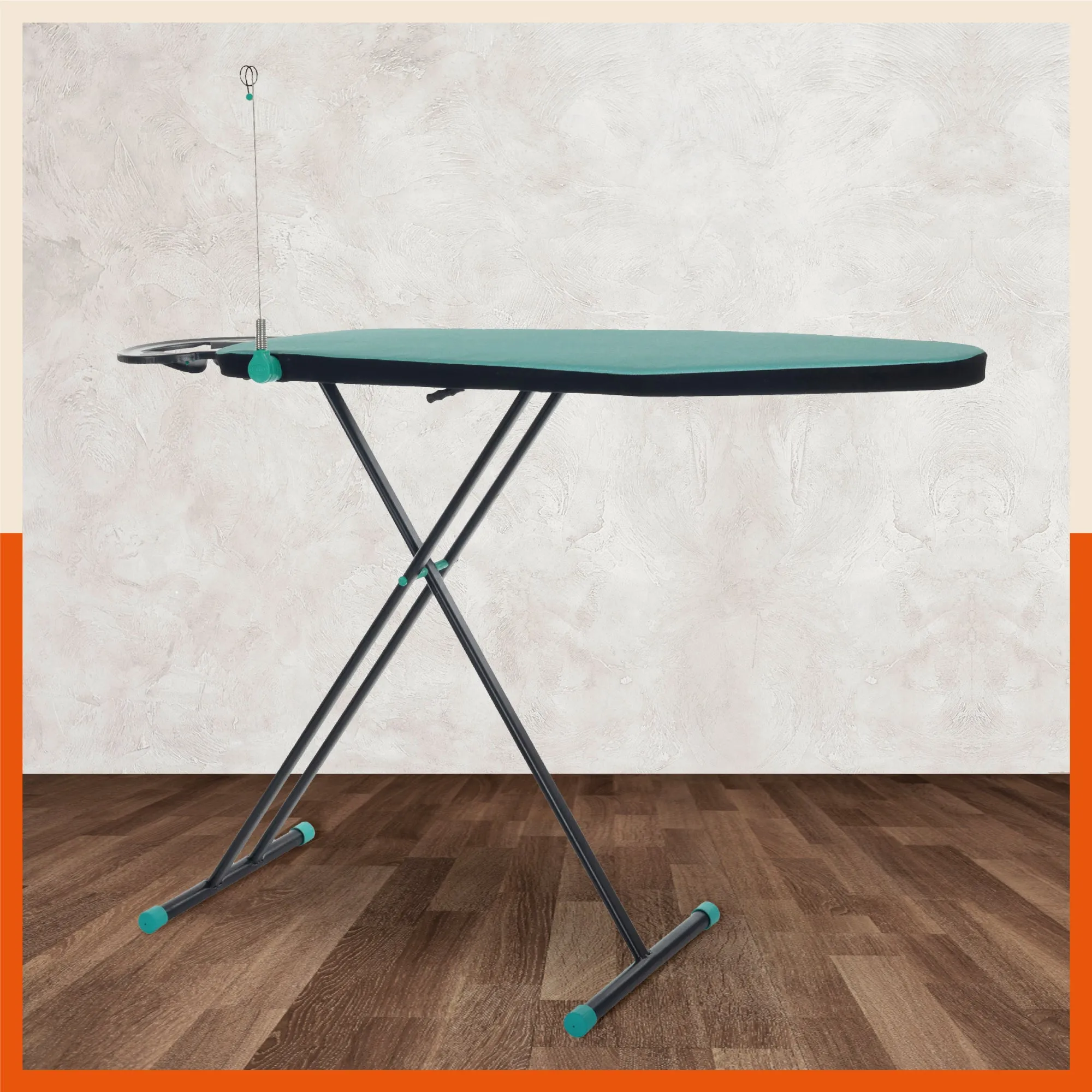 Bathla X-Pres Ace Prime - Foldable Ironing Board For Home (Teal & Black)