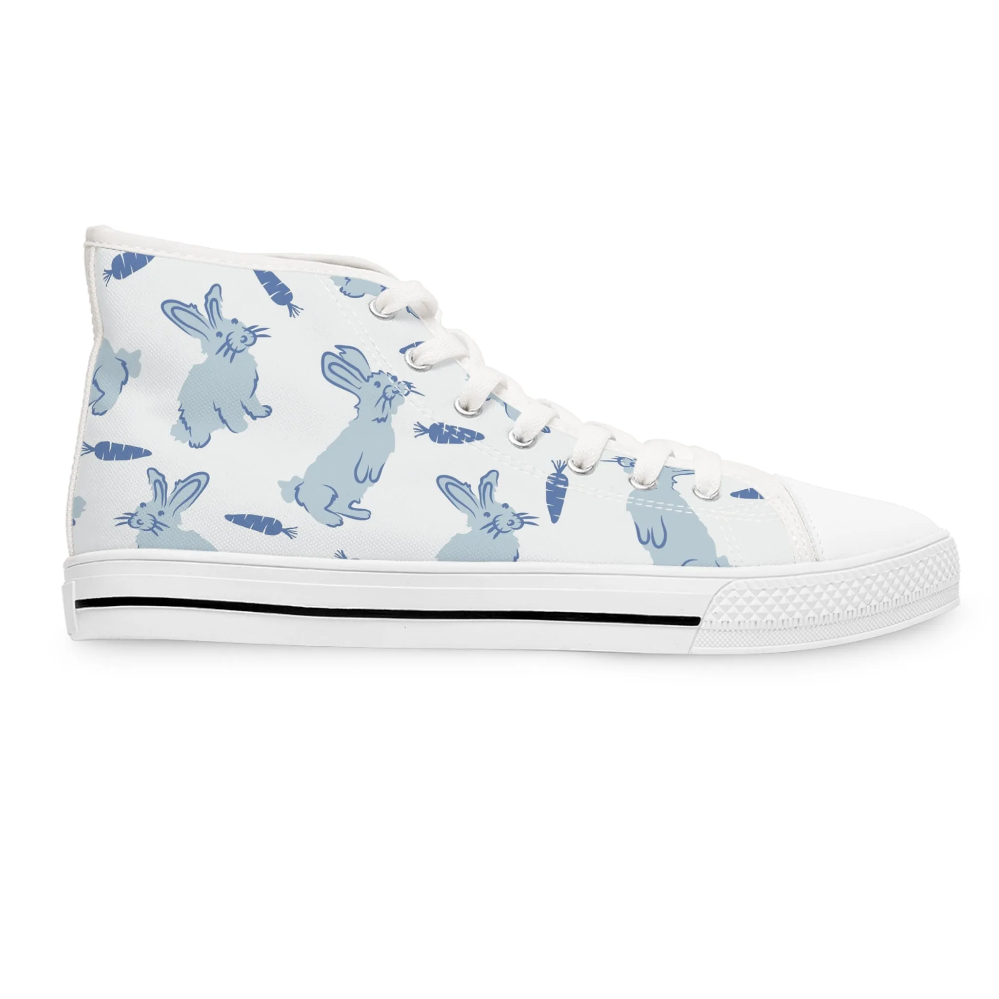 Blue Rabbits Women's High Top Sneakers