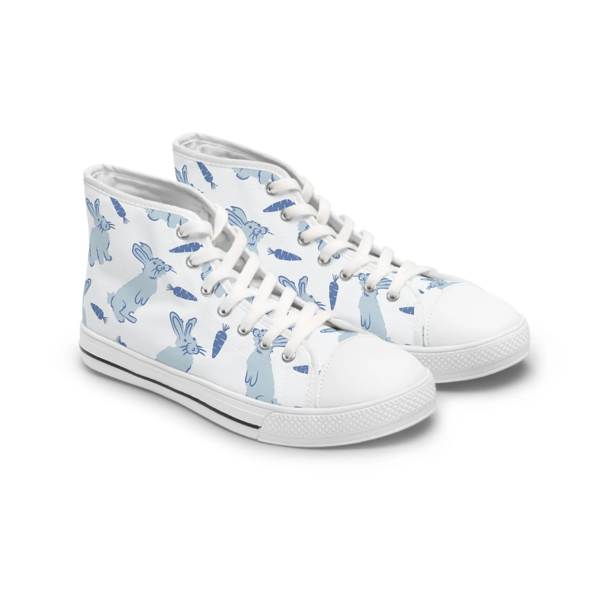 Blue Rabbits Women's High Top Sneakers