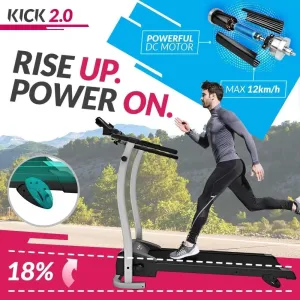 Bluefin Fitness Kick 2.0 Treadmill: Integrated Kinomap, Shock Absorption