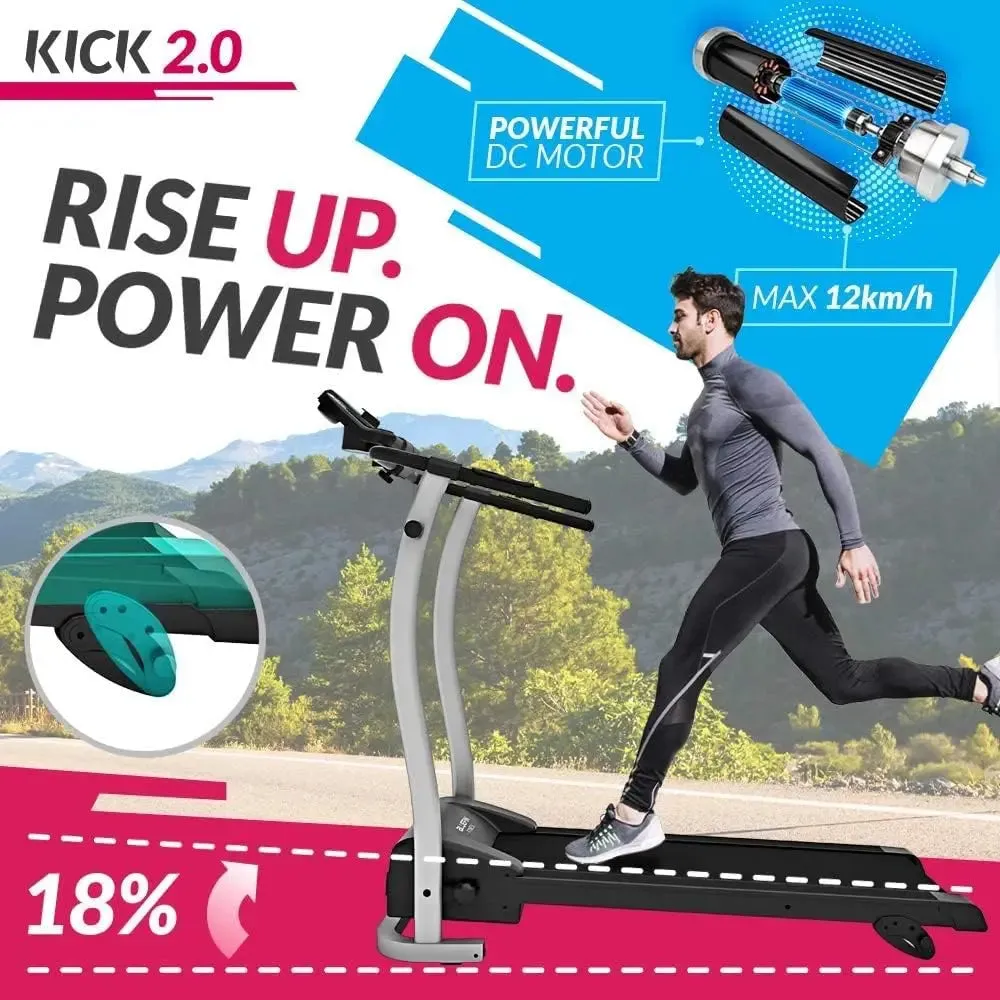 Bluefin Fitness Kick 2.0 Treadmill: Integrated Kinomap, Shock Absorption