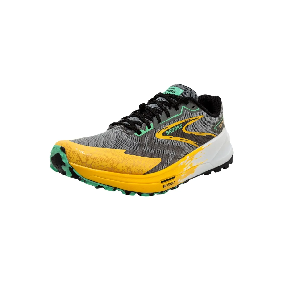 Brooks Catamount 3 Shoes Yellow Black SS24