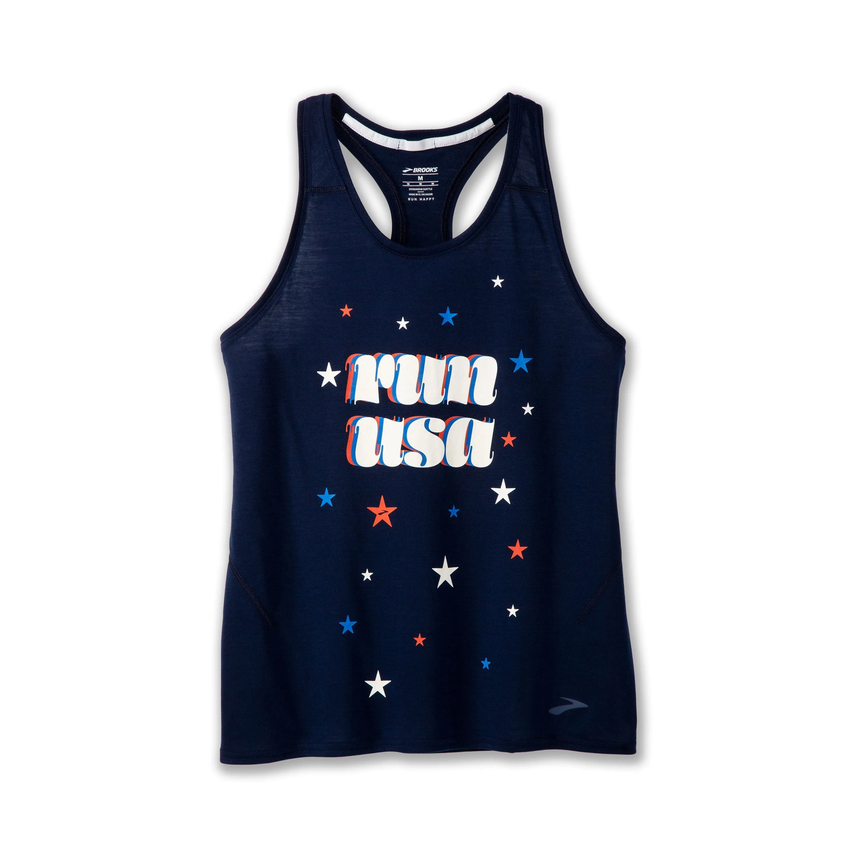 Brooks | Distance Tank 3.0 | Women's | Navy/Run USA