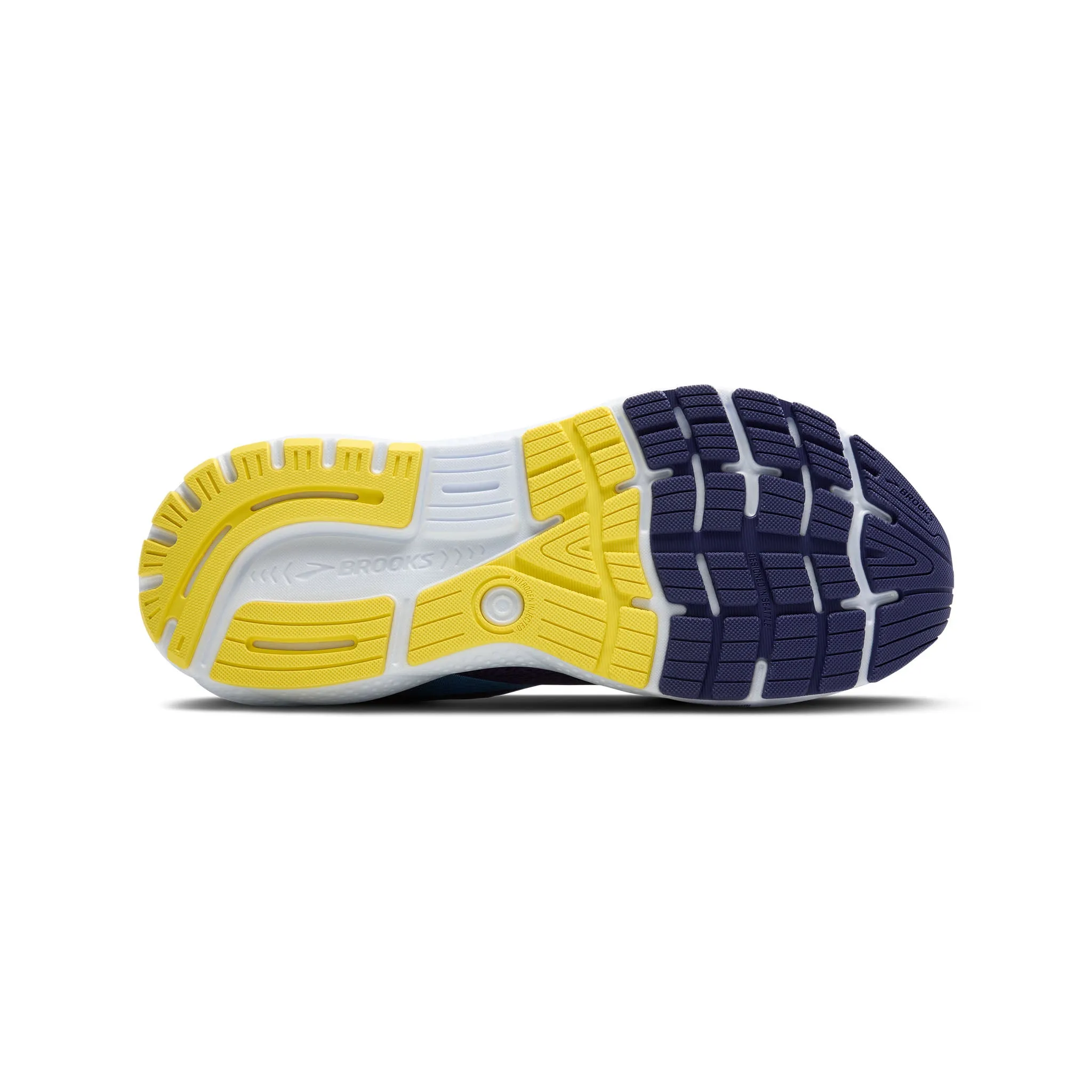 Brooks | Men's Ghost 16 Running Shoes - Blue/Bonnie Blue/Yellow