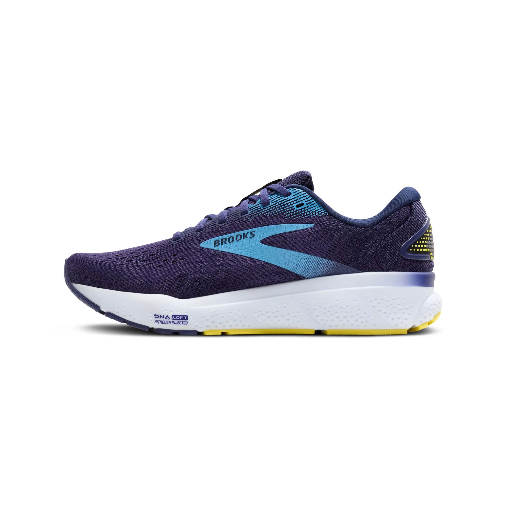 Brooks | Men's Ghost 16 Running Shoes - Blue/Bonnie Blue/Yellow