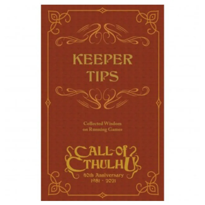 Call of Cthulhu RPG - Keeper Tips Book - Collected Wisdom