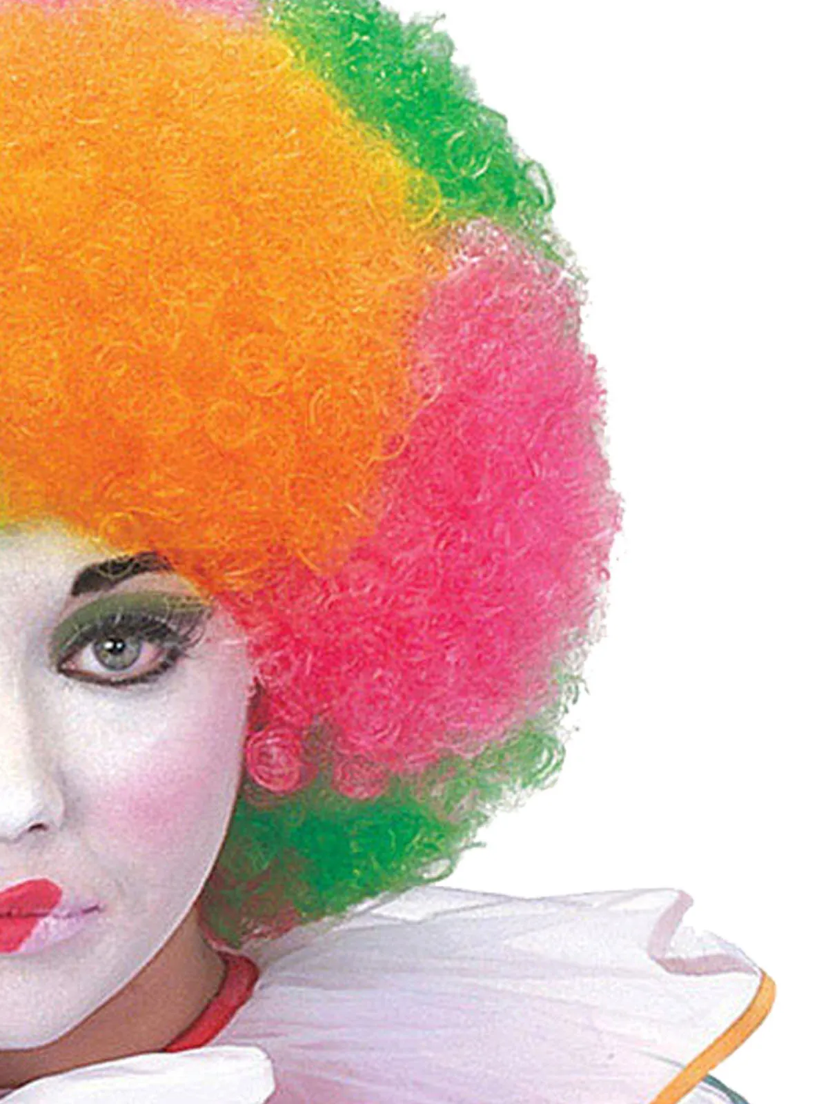 Clown Tri-Coloured Wig for Adults