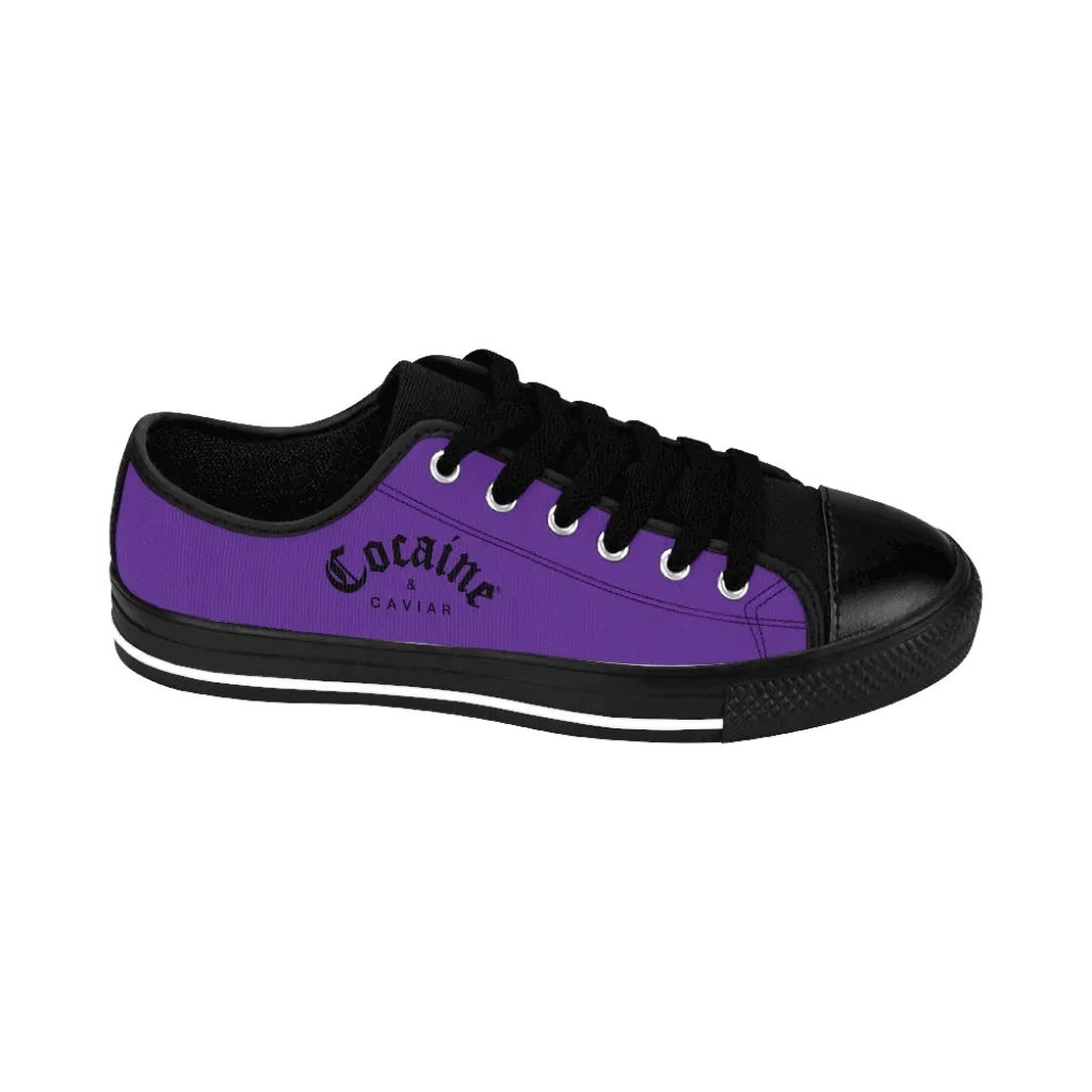 COCAINE & CAVIAR PURPLE MEN'S SNEAKERS