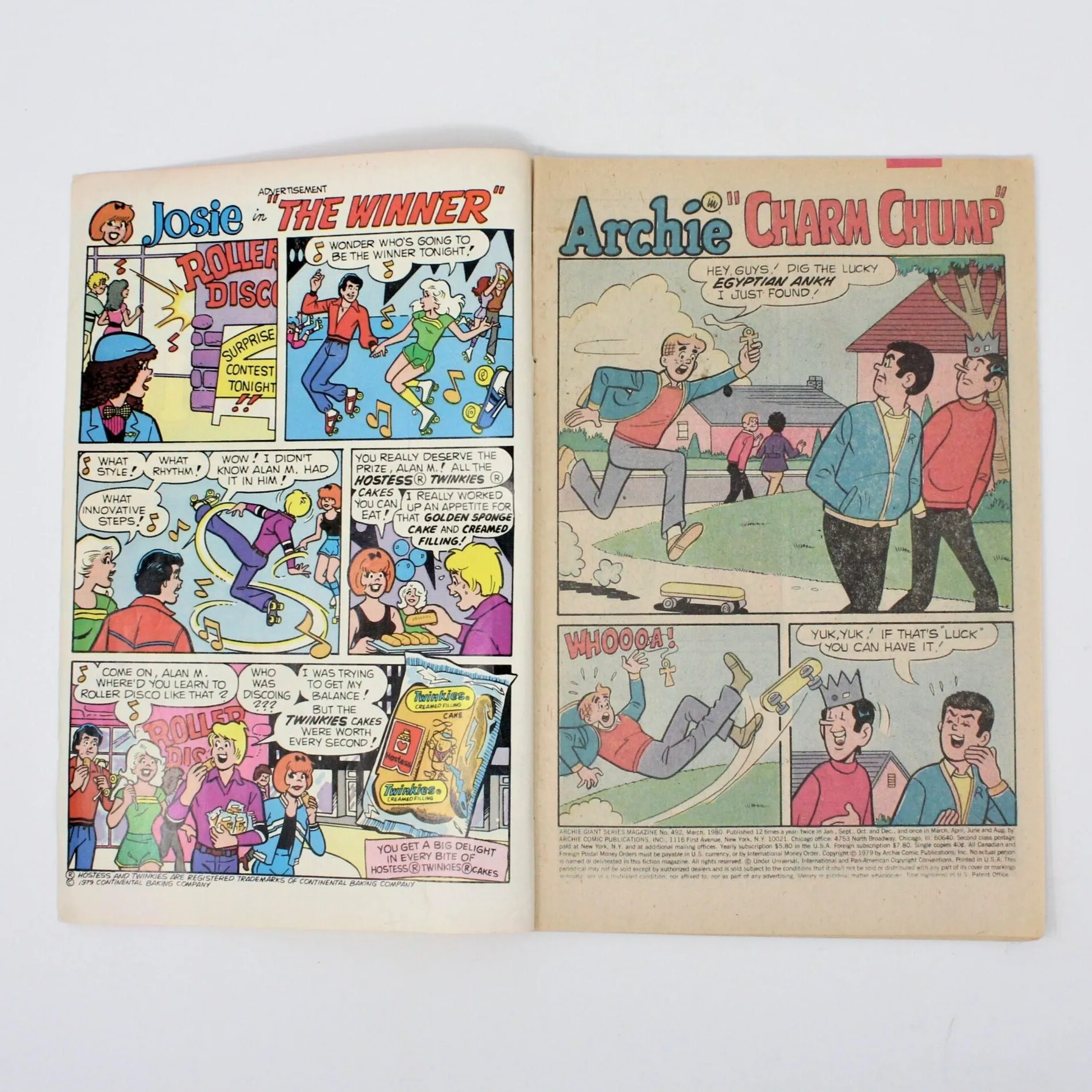 Comic Book, Archie Giant Series, The World of Archie #492, Vintage 1980