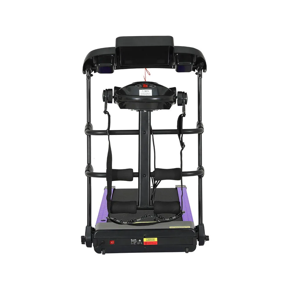 Compact Foldable Electric Treadmill w/ Massager & LCD - Everfit