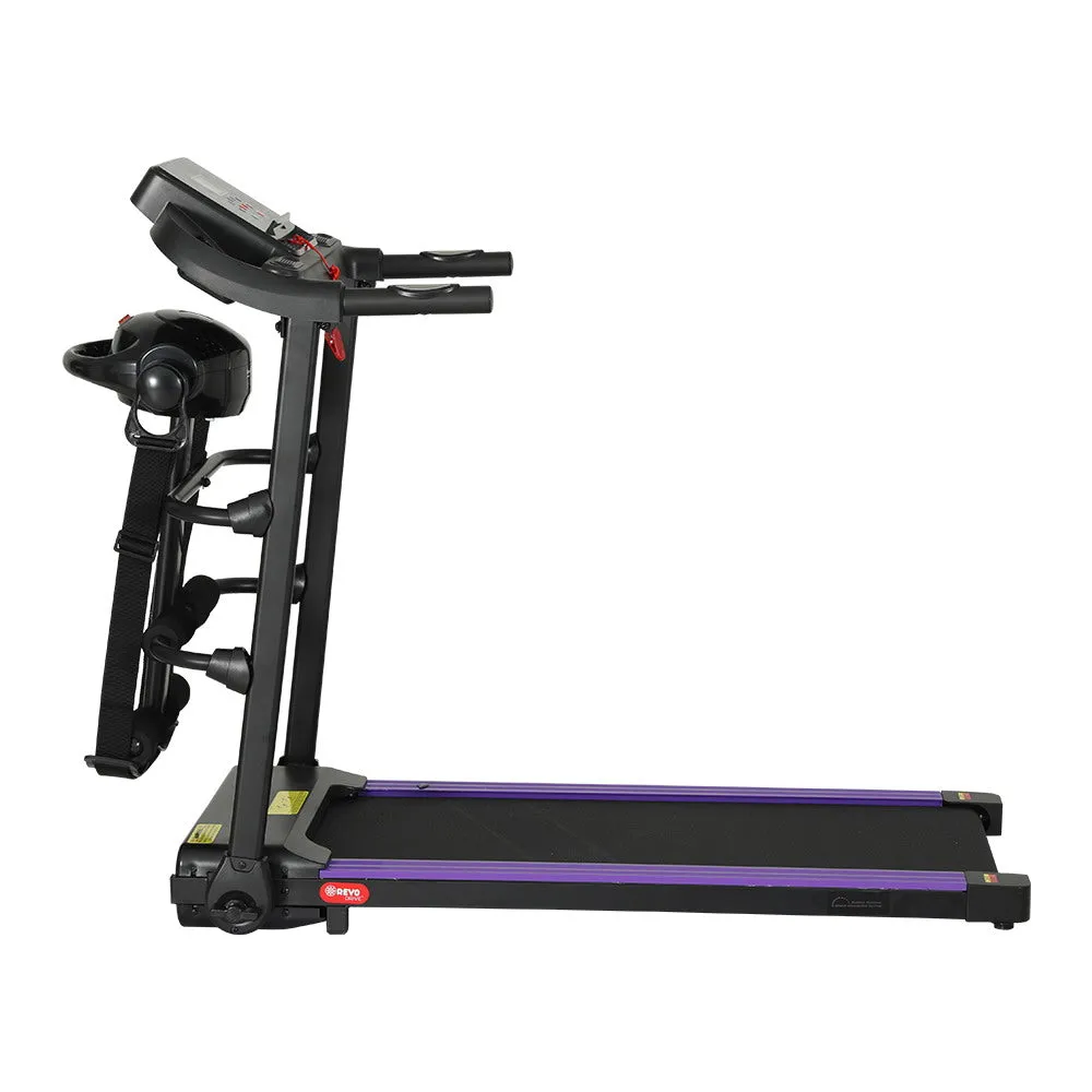 Compact Foldable Electric Treadmill w/ Massager & LCD - Everfit