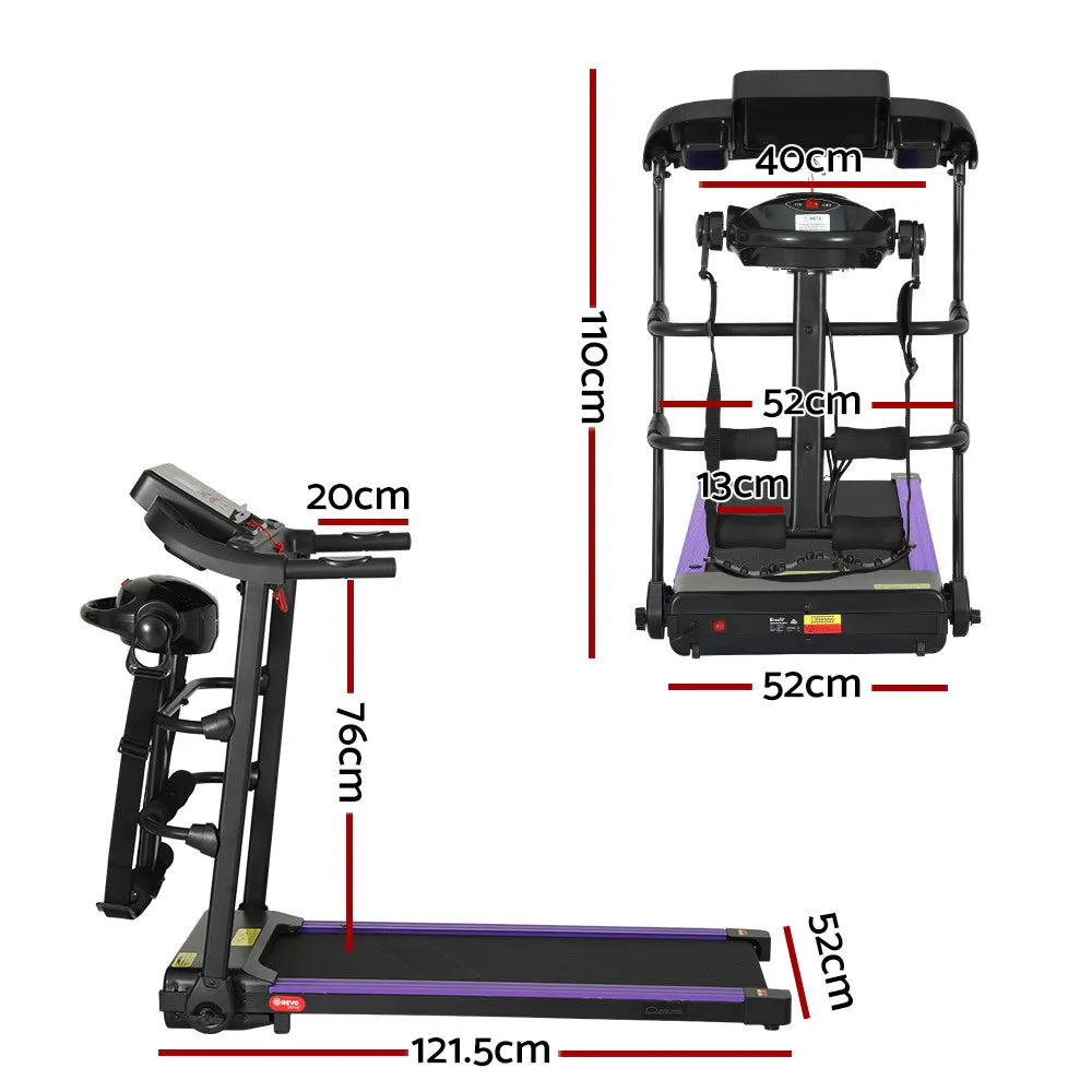 Compact Foldable Electric Treadmill w/ Massager & LCD - Everfit