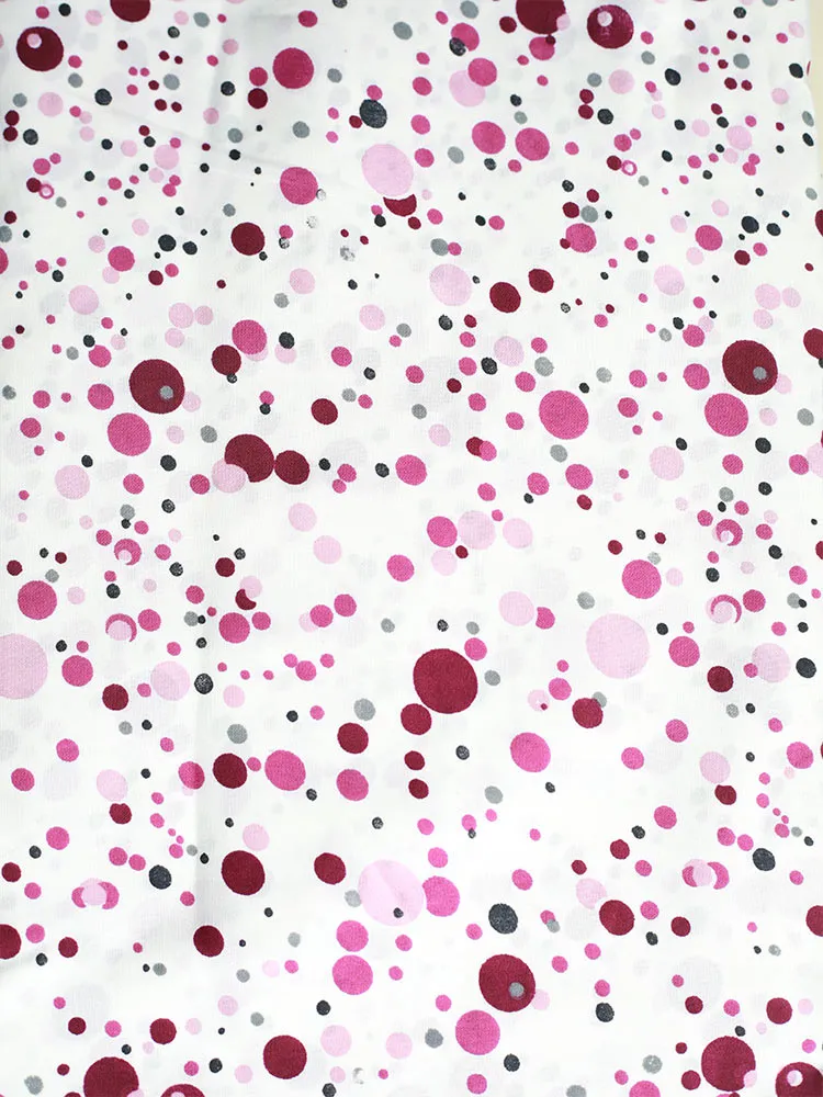 Crepe Digital Dot Printed Running material