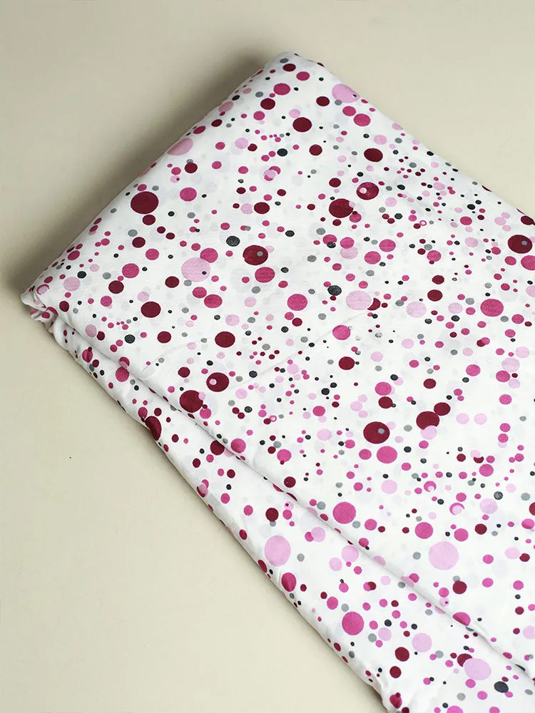 Crepe Digital Dot Printed Running material