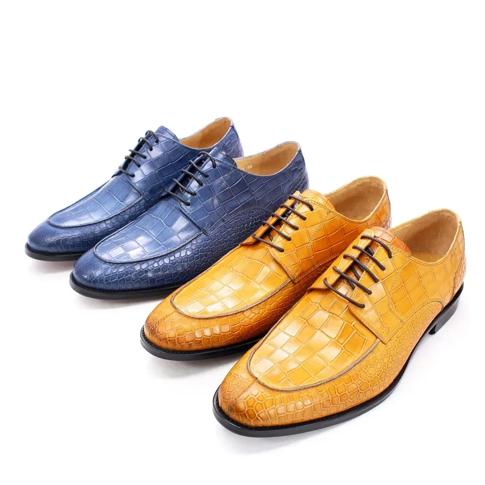 Crocs Pattern Genuine Leather Oxford Shoes