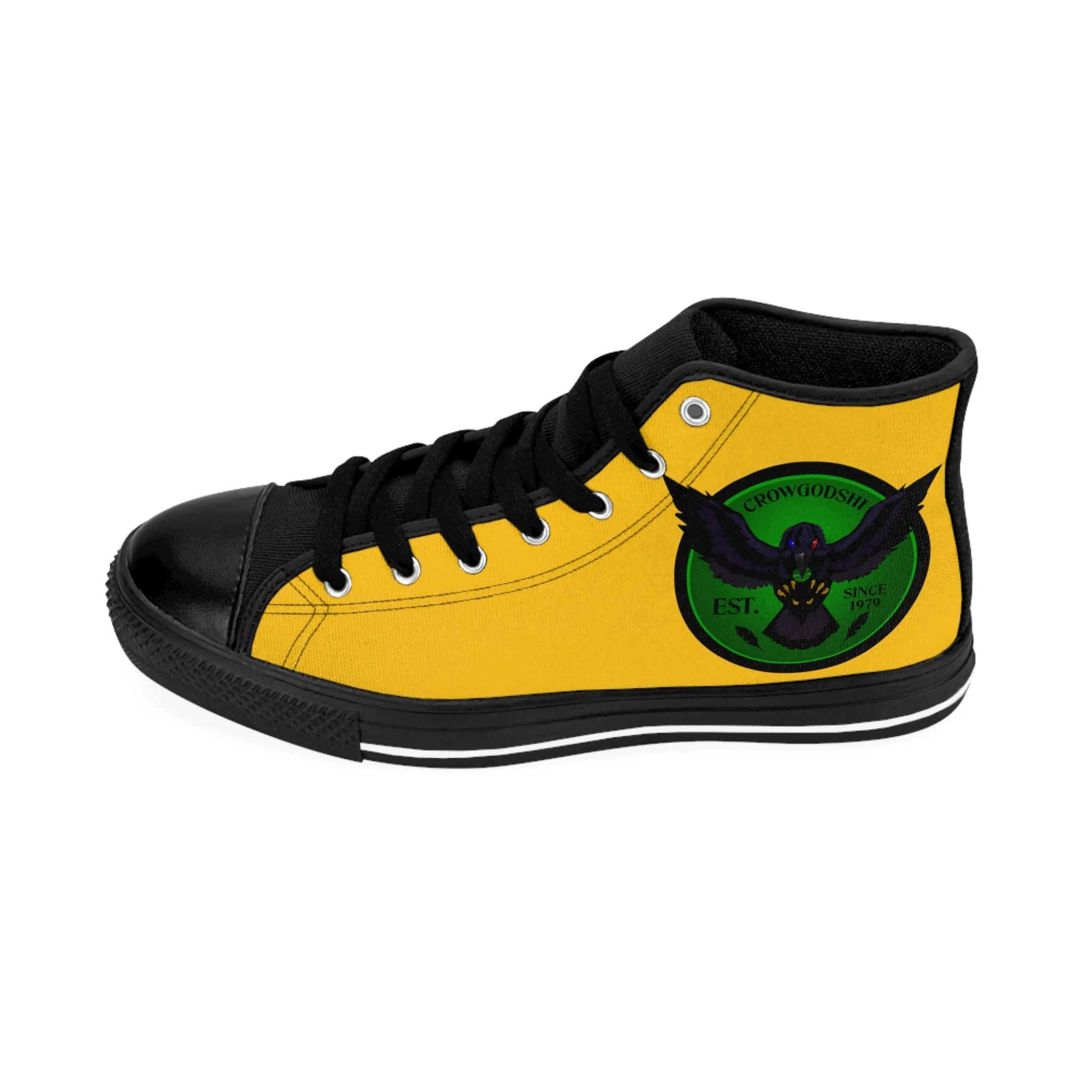 Crowgodshi 2nd Gen. High-Tops, GREEN LOGO