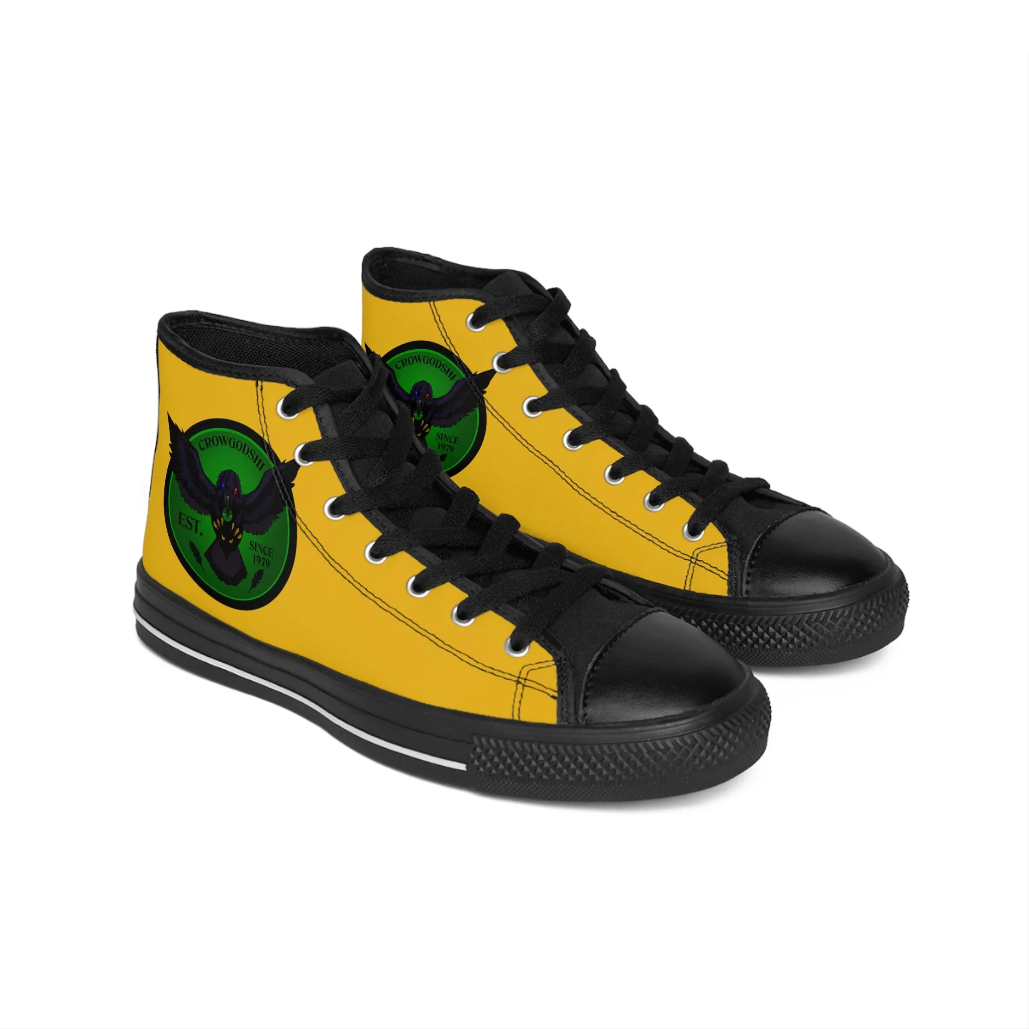 Crowgodshi 2nd Gen. High-Tops, GREEN LOGO