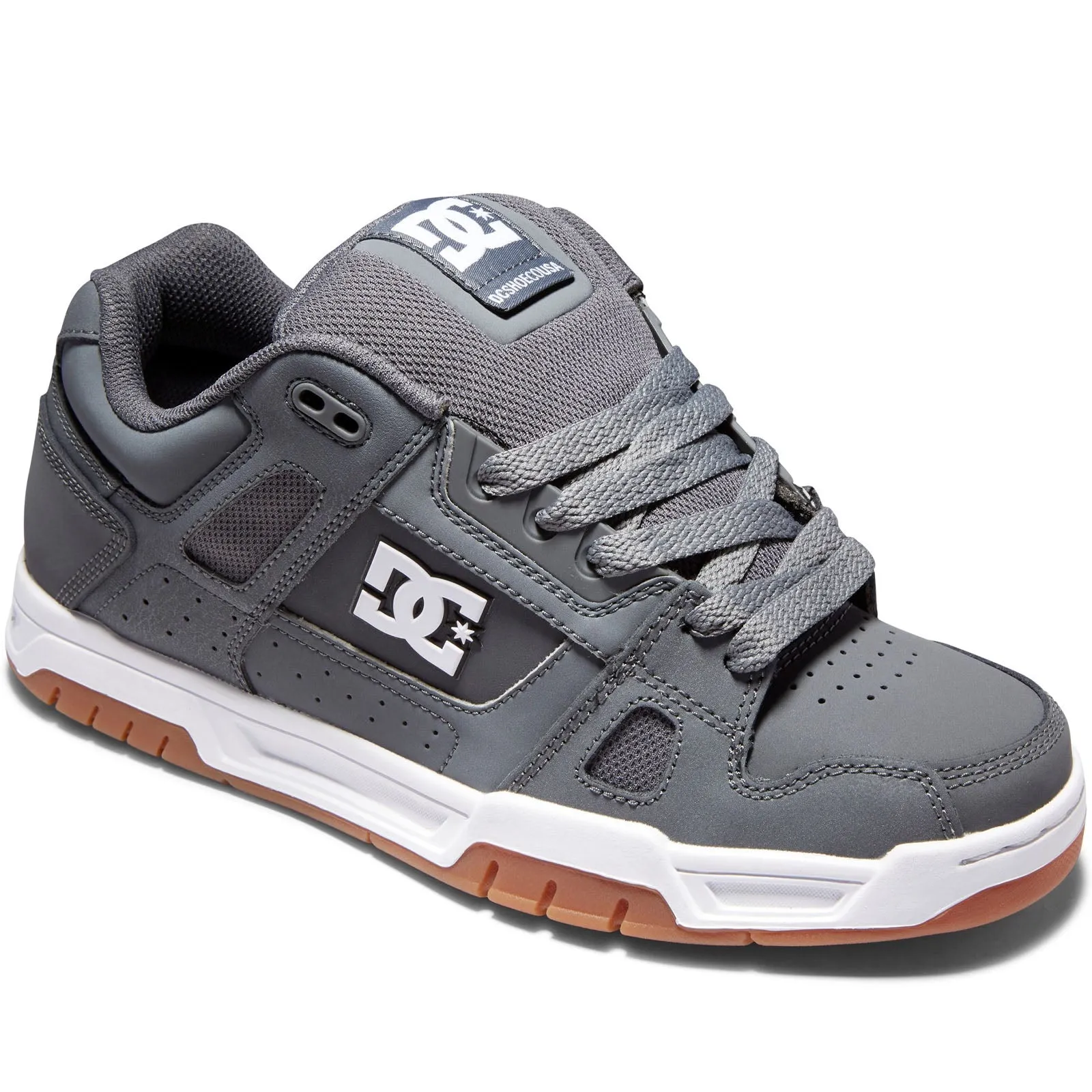 DC Shoes Mens Stag Low Rise Suede Leather Skate Trainers