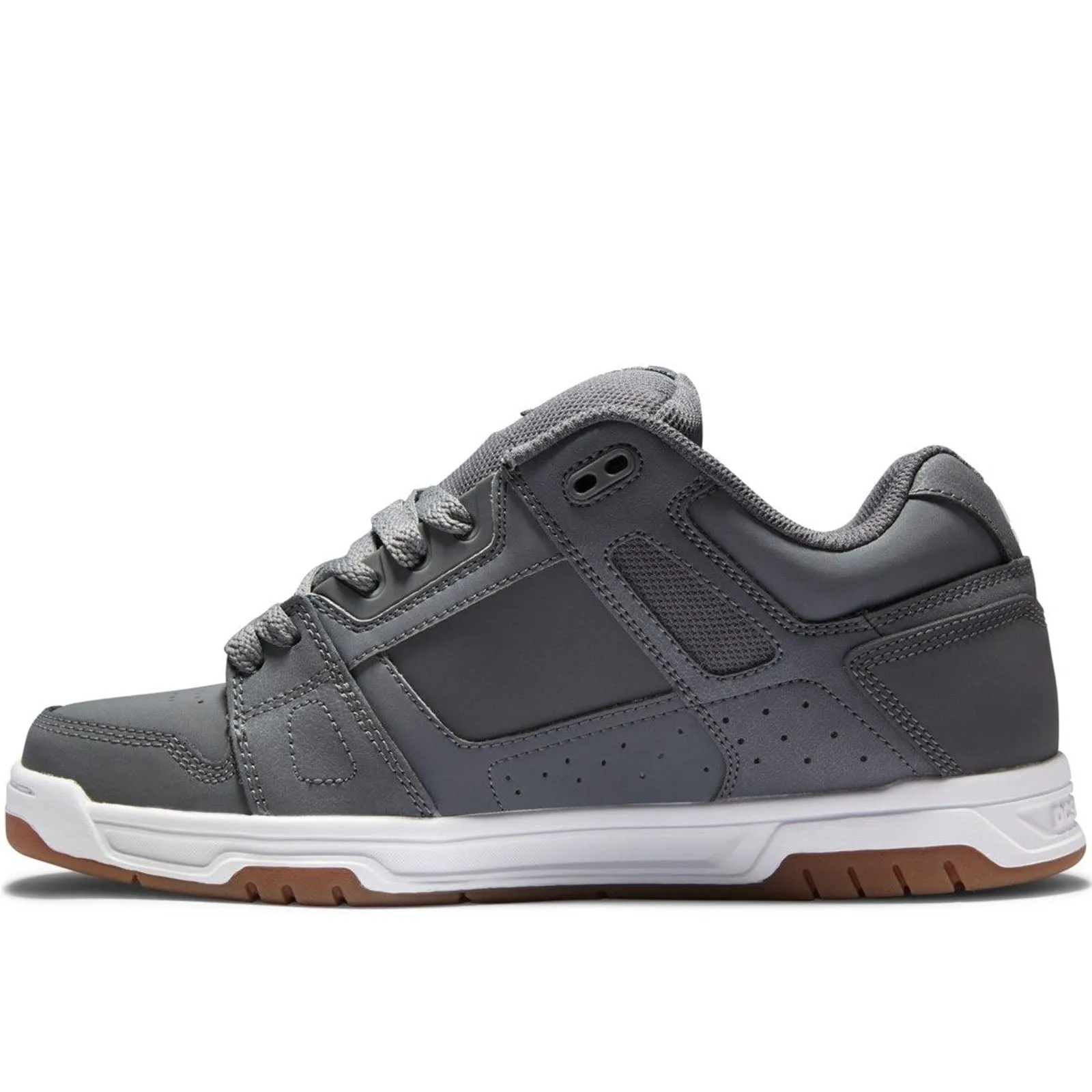 DC Shoes Mens Stag Low Rise Suede Leather Skate Trainers