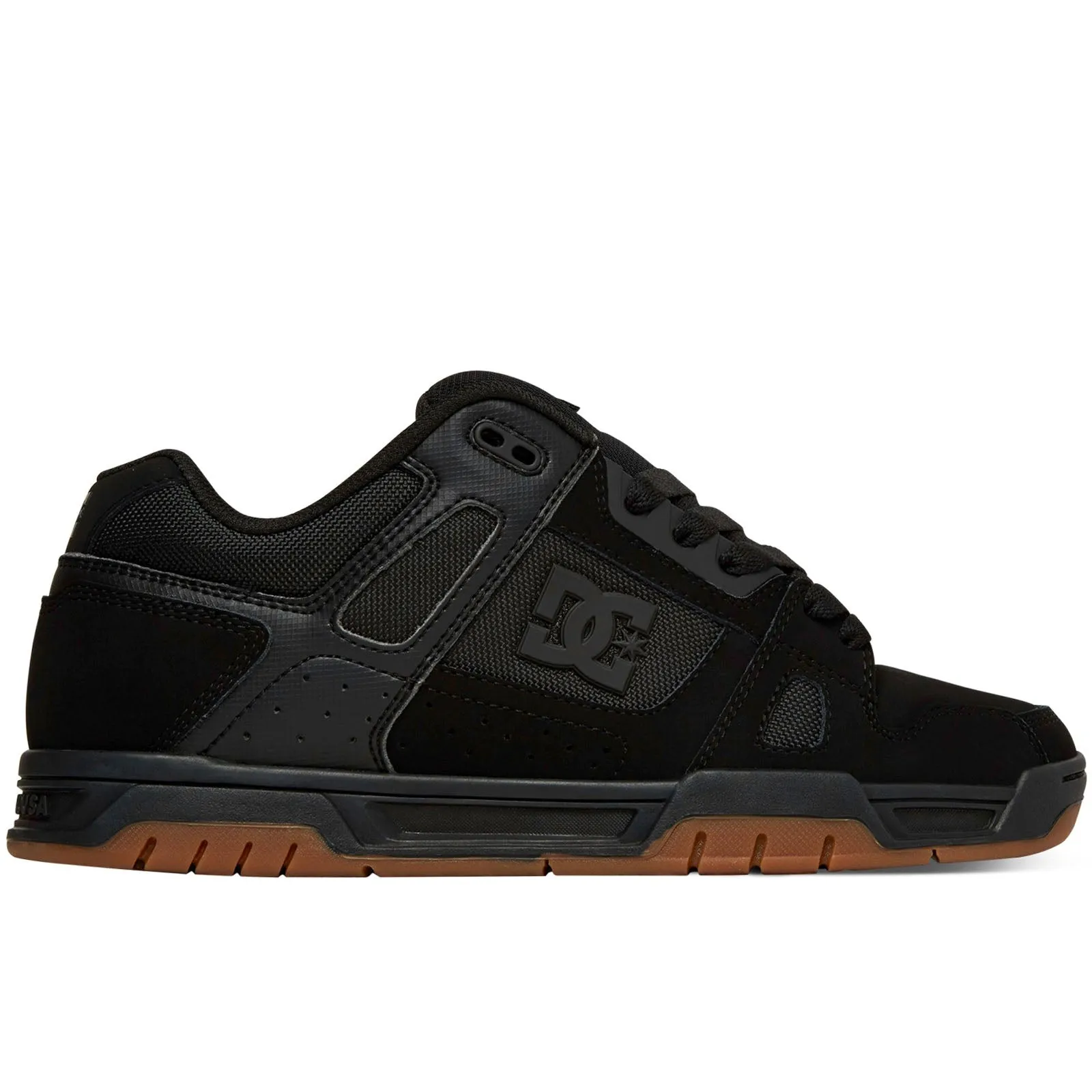 DC Shoes Mens Stag Low Rise Suede Leather Skate Trainers