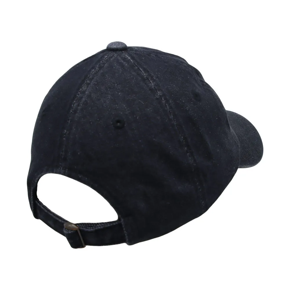 Denim Baseball Cap NY Beads Embroidery Cotton Casual Dad Hat JD11398