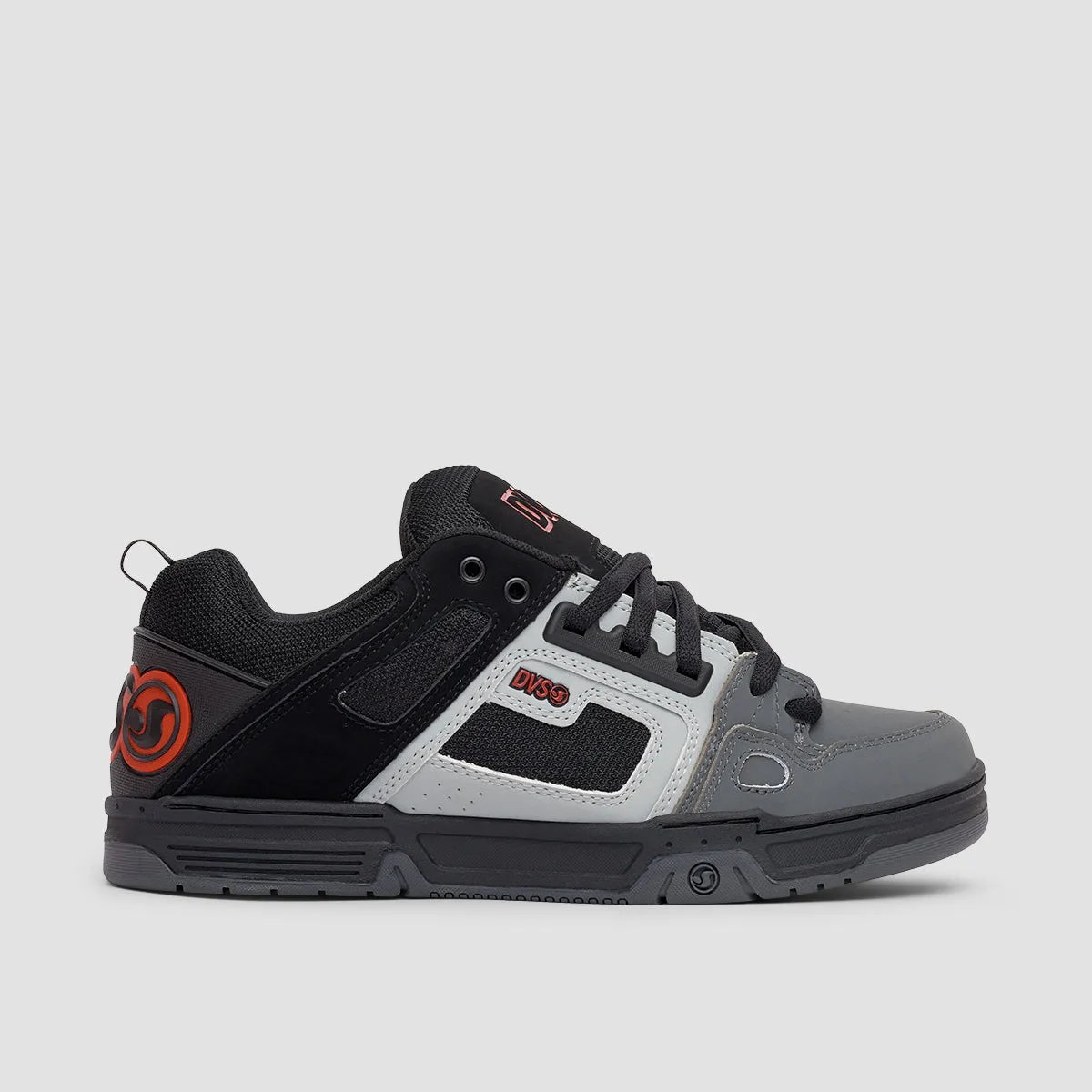 DVS Comanche Shoes - Black/Grey/Red Nubuck