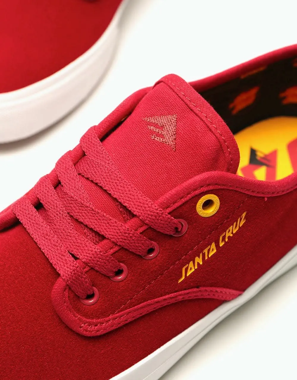 Emerica x Santa Cruz Wino Standard Skate Shoes - Red/White