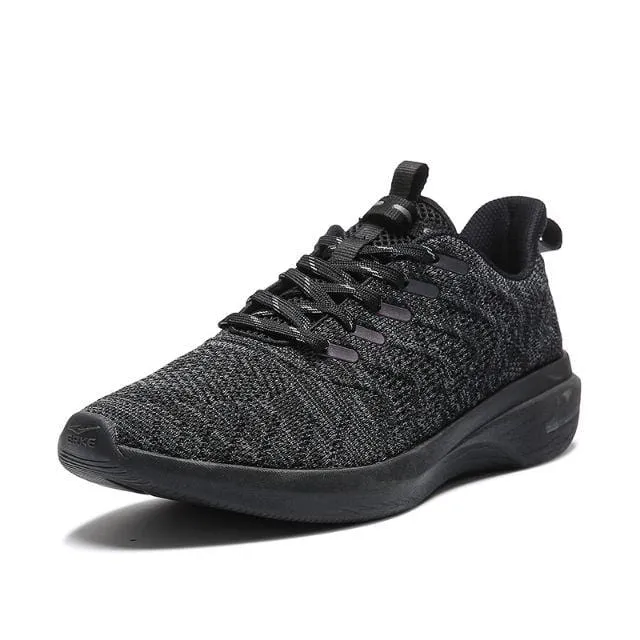 Erke Cushioning Men Running Shoes Black