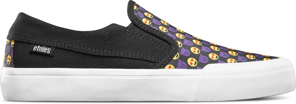 Etnies Langston Womens Black/Yellow/Black Slip Skate Shoes