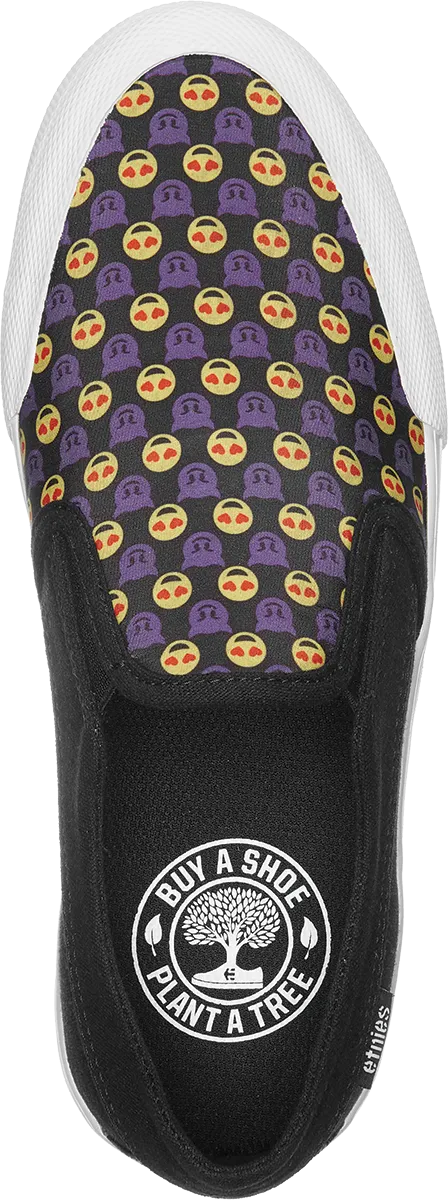 Etnies Langston Womens Black/Yellow/Black Slip Skate Shoes