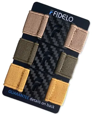 Fidelo Carbon Fiber Minimalist Wallet  Slim RFID Credit Card Holder Money Clip for Men