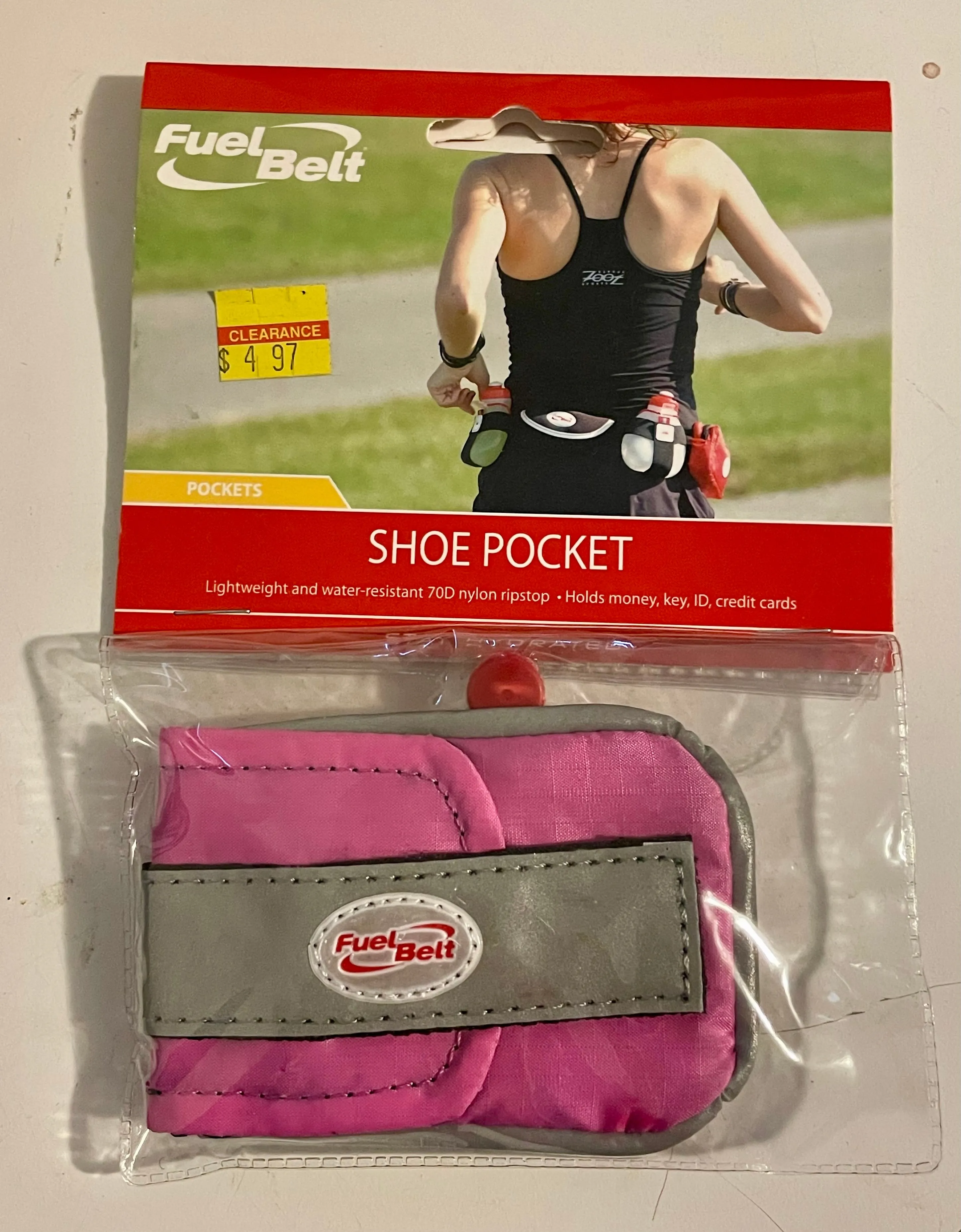 Fuelbelt Shoe Pocket - Pink - Sale