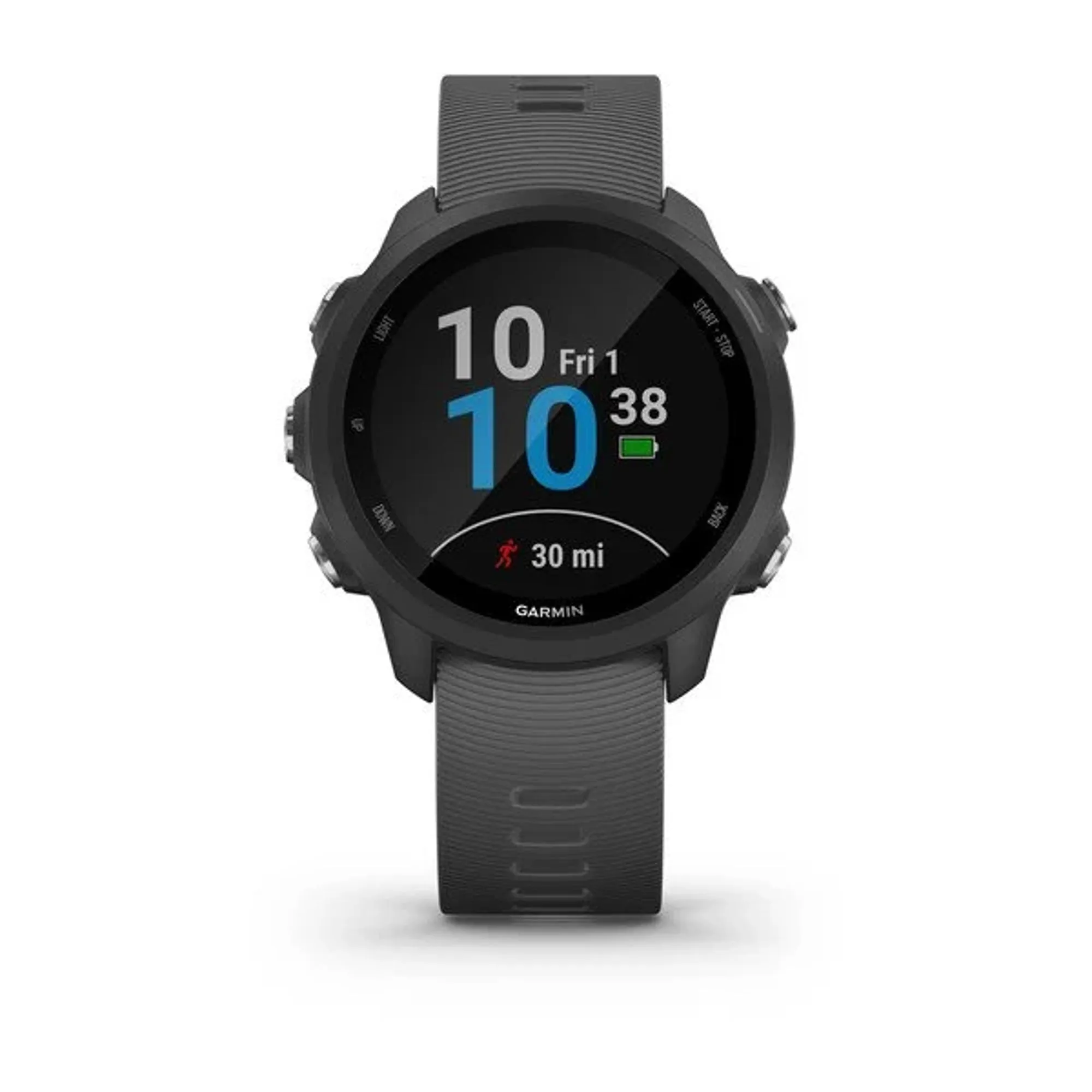 Garmin Forerunner 245 GPS Running Watch Slate Gray Silicone Band