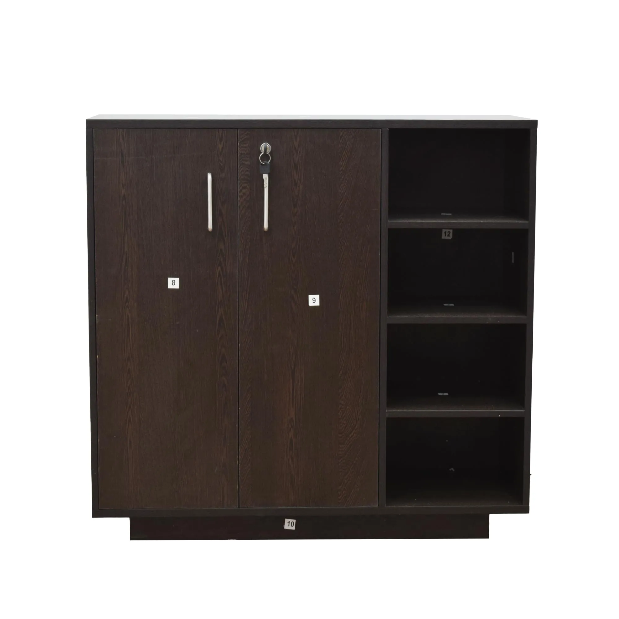 GRATUS Epsen Engineered Wood Shoe Rack, Cabinet, Storage, Rack, with Door, Classice Walnut, Wenge (Wenge)