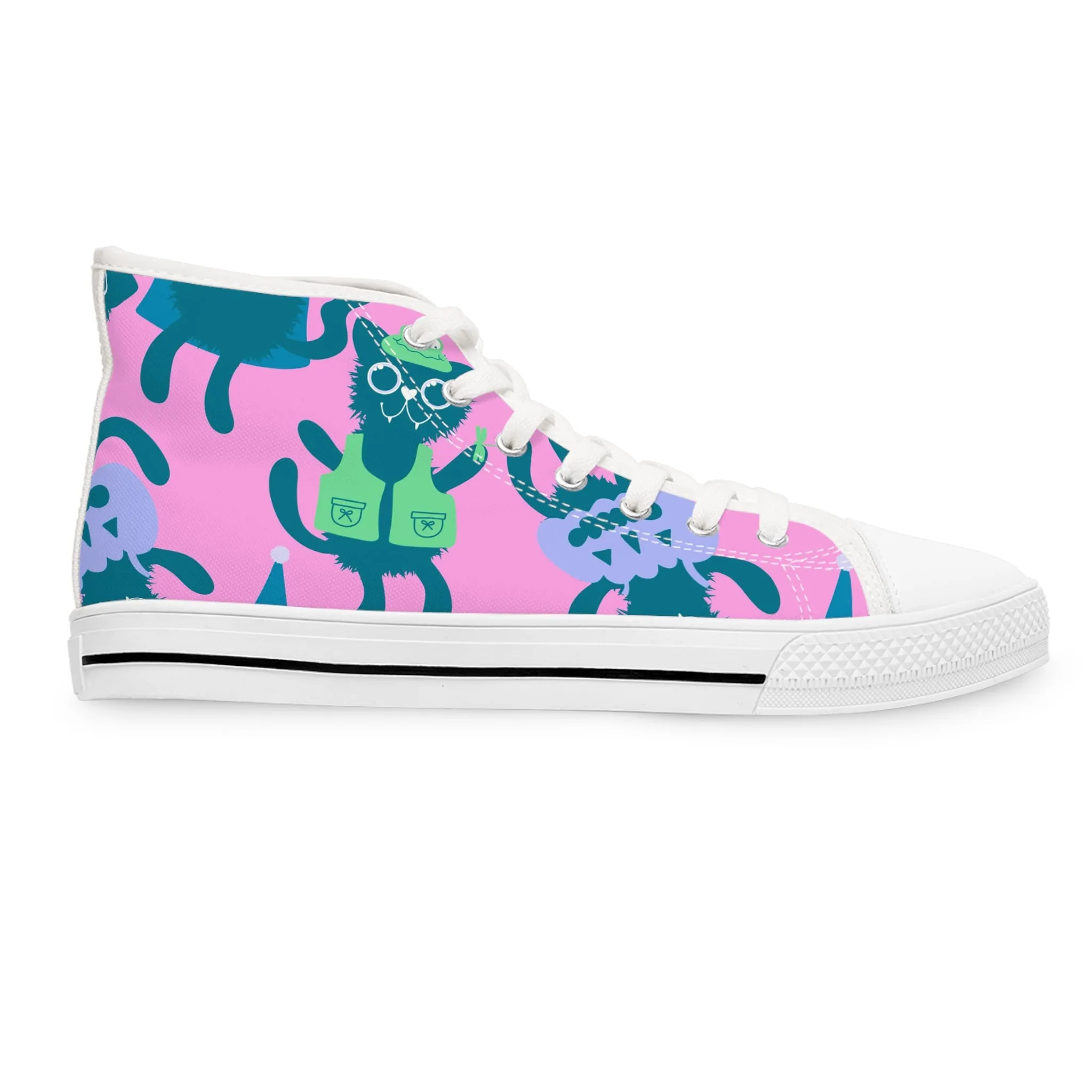 Halloween Cats Women's High Top Sneakers