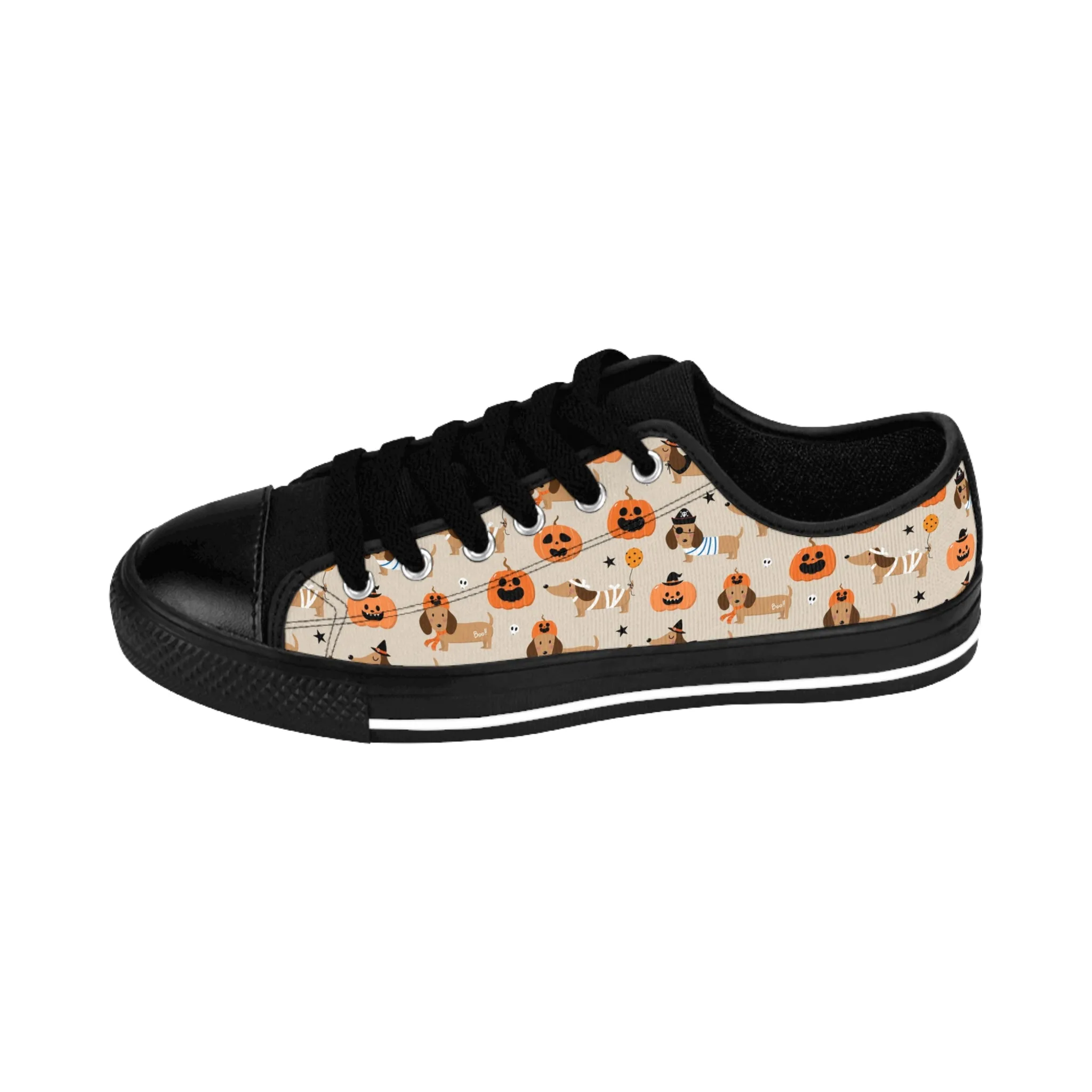 Happy Halloween Dachshund Pumpkin Dog Women's Sneakers