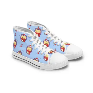 Hedgehog Santa Women's High Top Sneakers